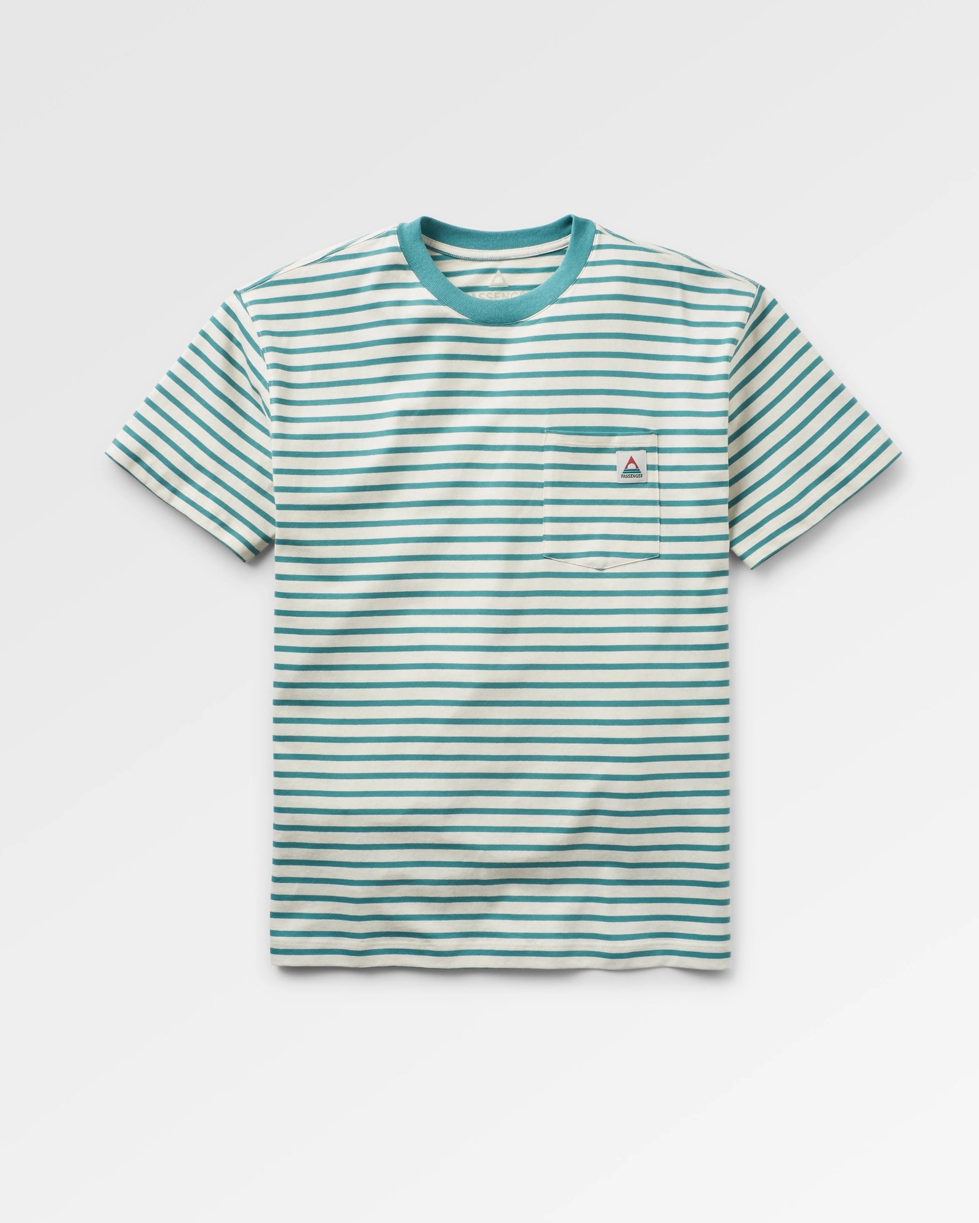 Zen Recycled Cotton Relaxed Fit T-Shirt - Deep Sea Stripe
