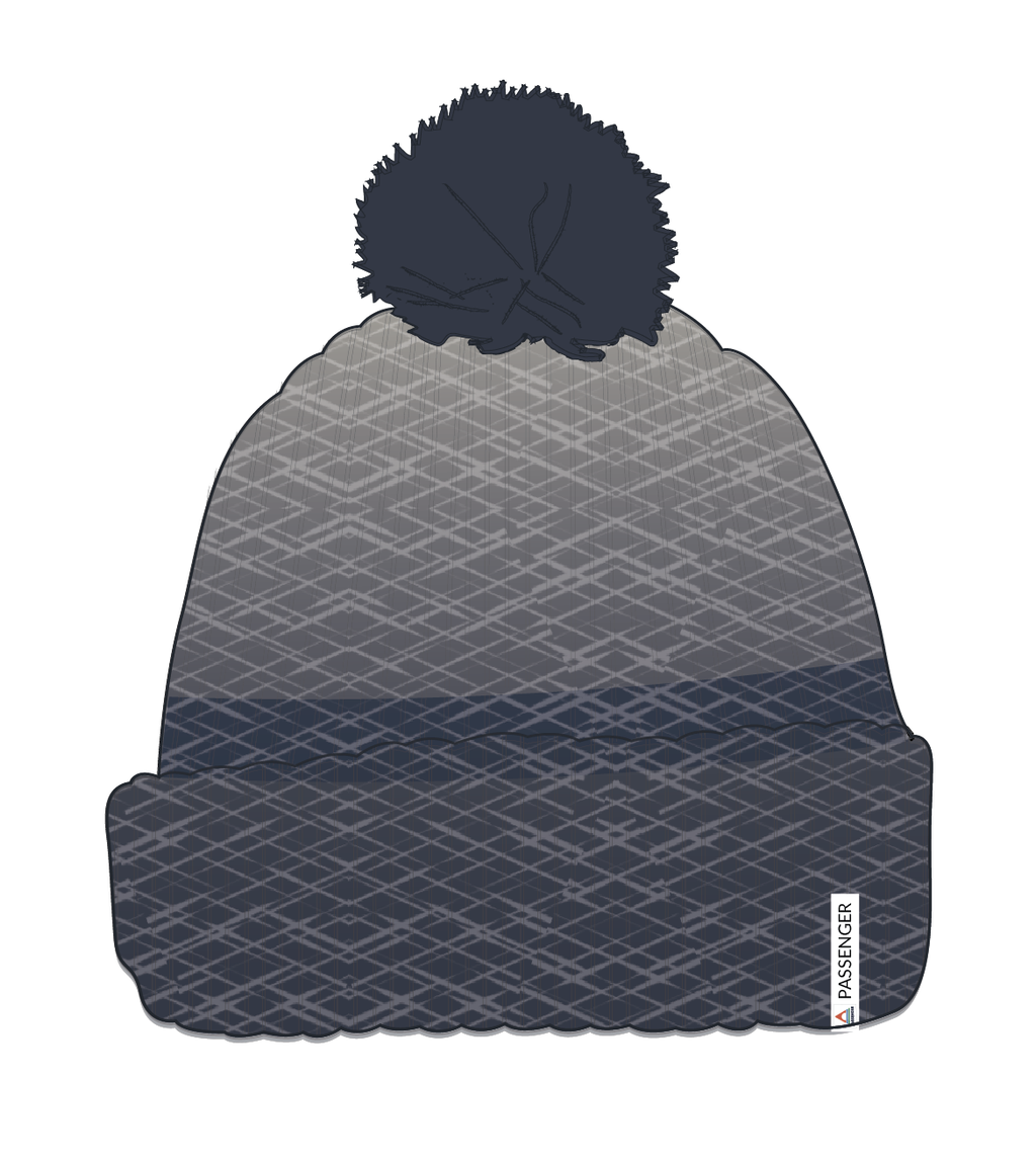 Crag Recycled Bobble Hat - Charcoal/Stone