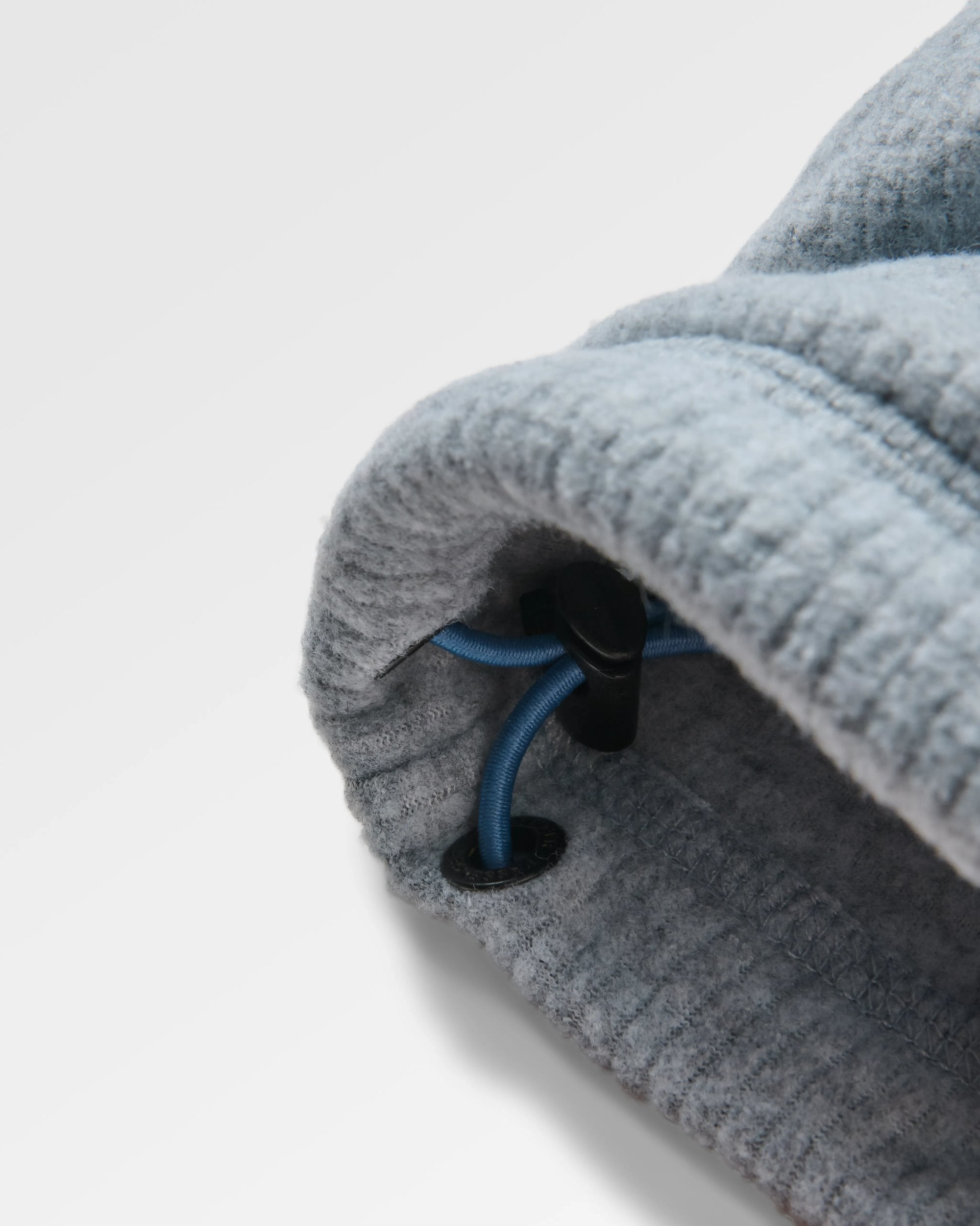 Forestscape Recycled Grid Fleece Hoodie - Grey Marl