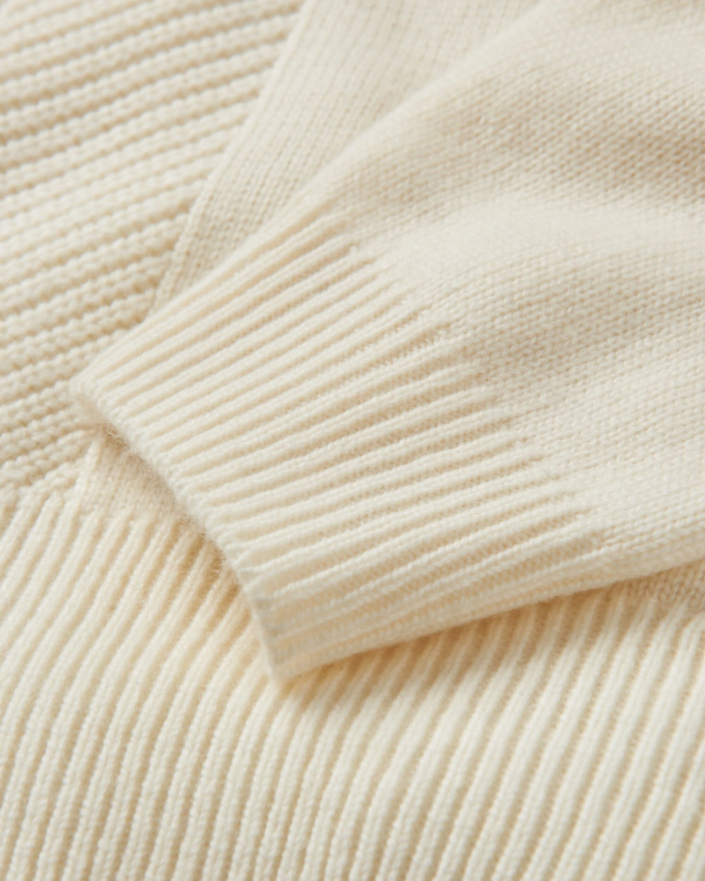 Hideout Oversized Recycled Knitted Jumper - Off White