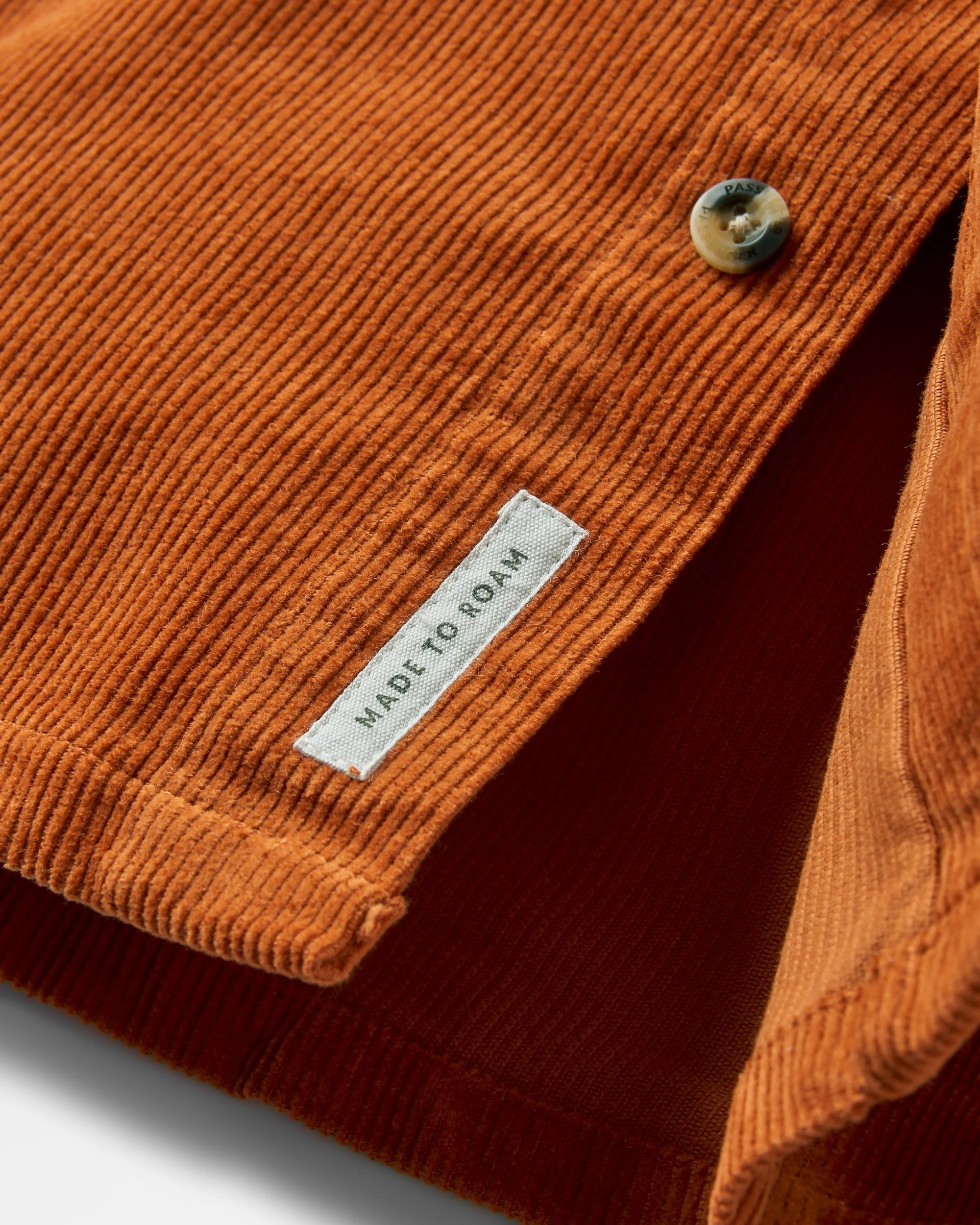 Backcountry Corduroy Shirt - Sunset Orange