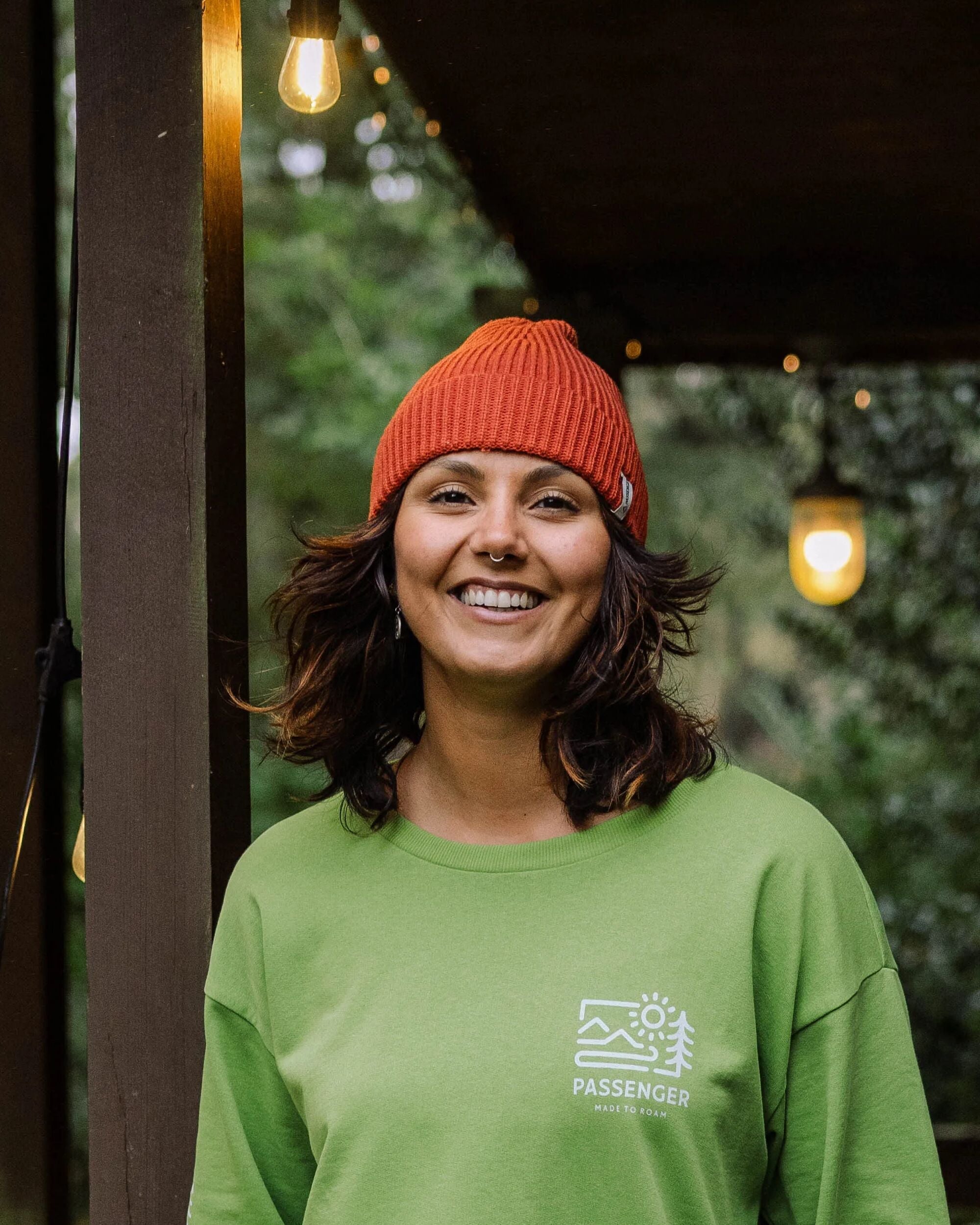 Compass Recycled Beanie - Baked Clay