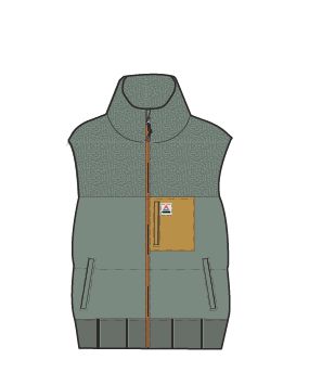 Inspire Recycled Insulated Gilet - Pistachio