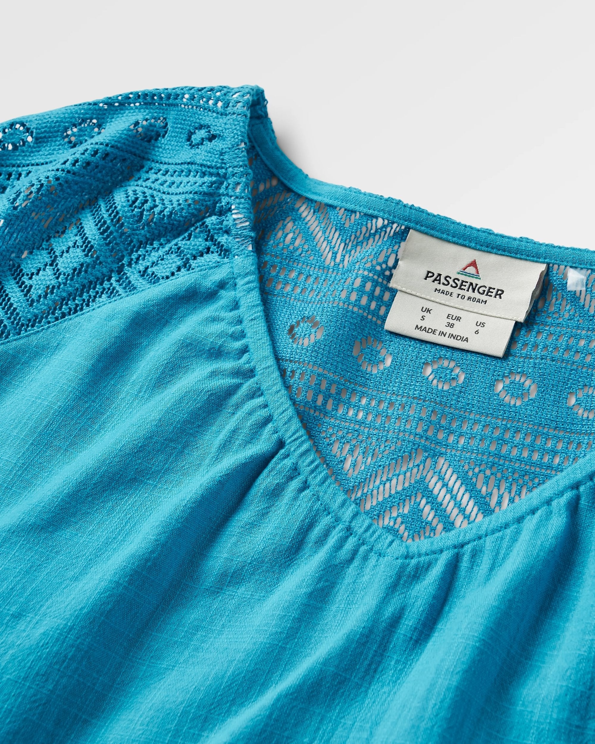 Flurry LS Woven Top - Bluejay