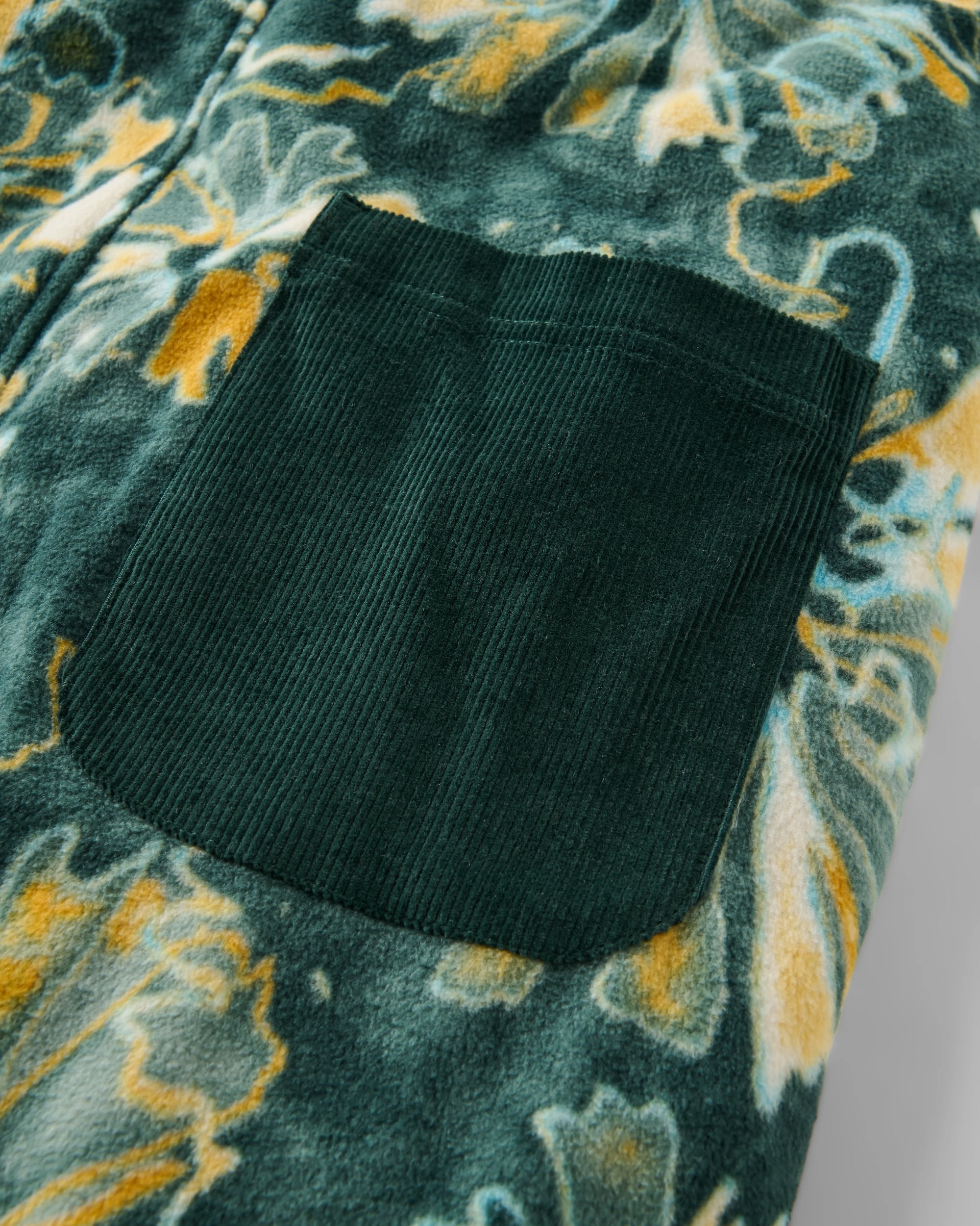 Ace Recycled Polar Fleece Dungarees - Frost Dark Fern
