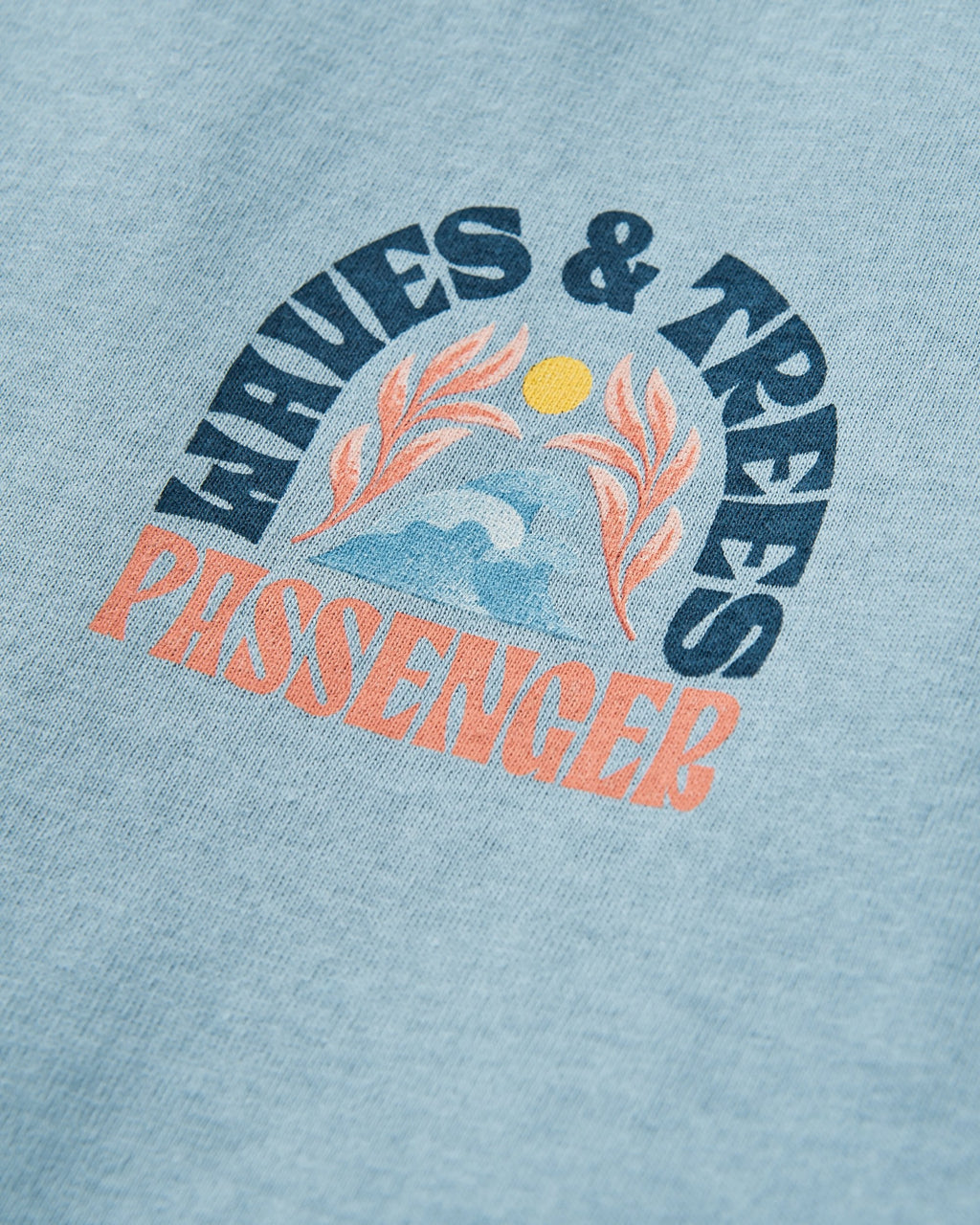 Dawning Recycled Cotton T-shirt - Faded Denim