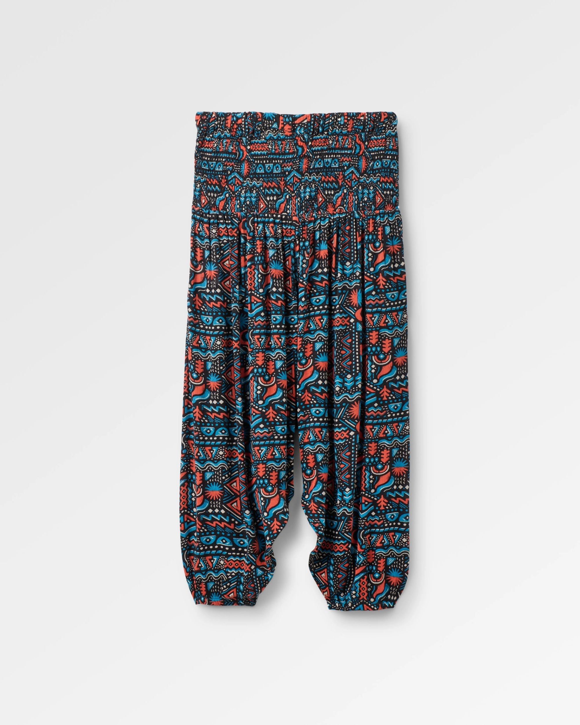 Daylily Loose Trouser - Elemental Geo Black