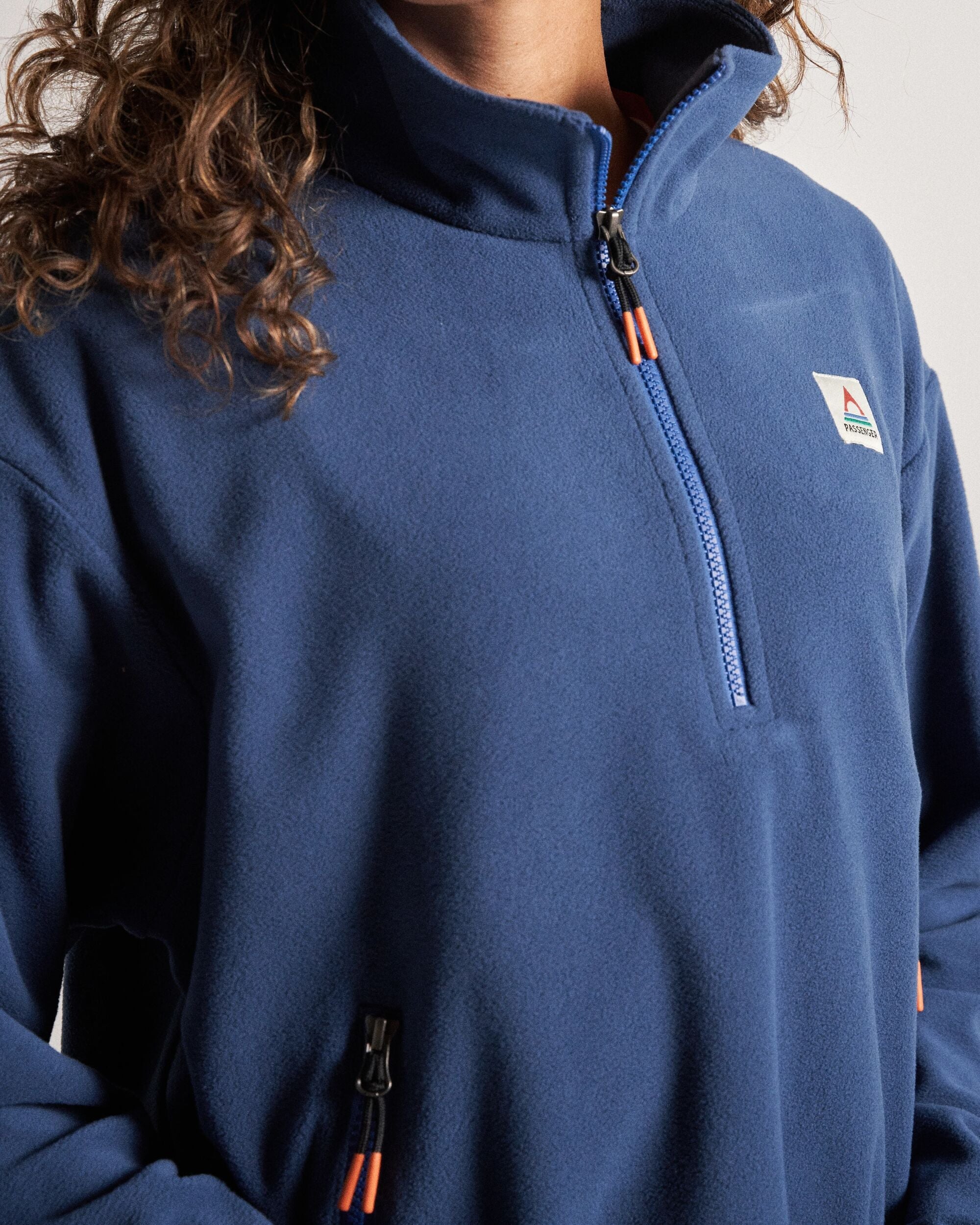 Ayla Recycled Micro Polartec® Fleece - Dark Denim