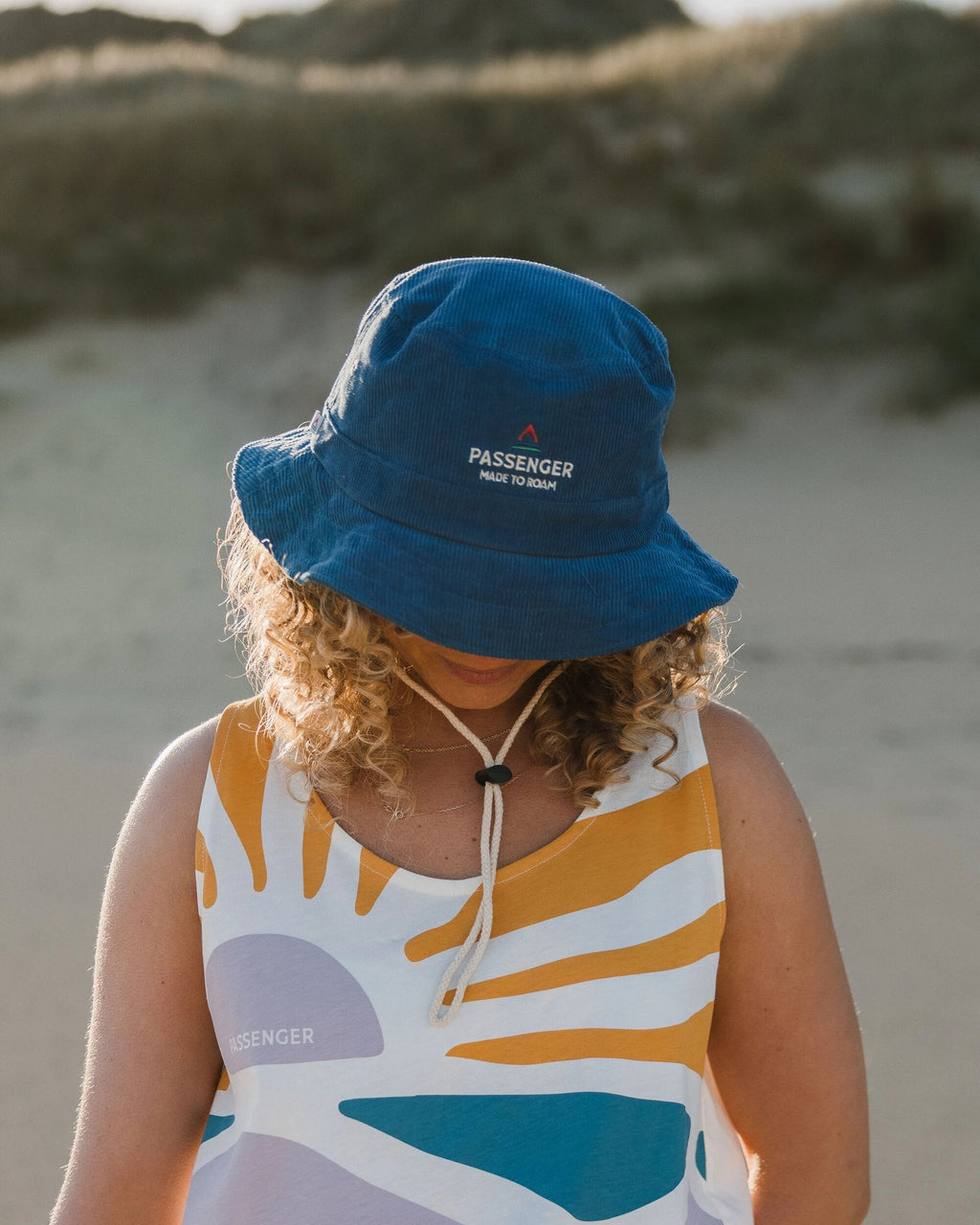 Forest Recycled Cord Bucket Hat - Ash Blue