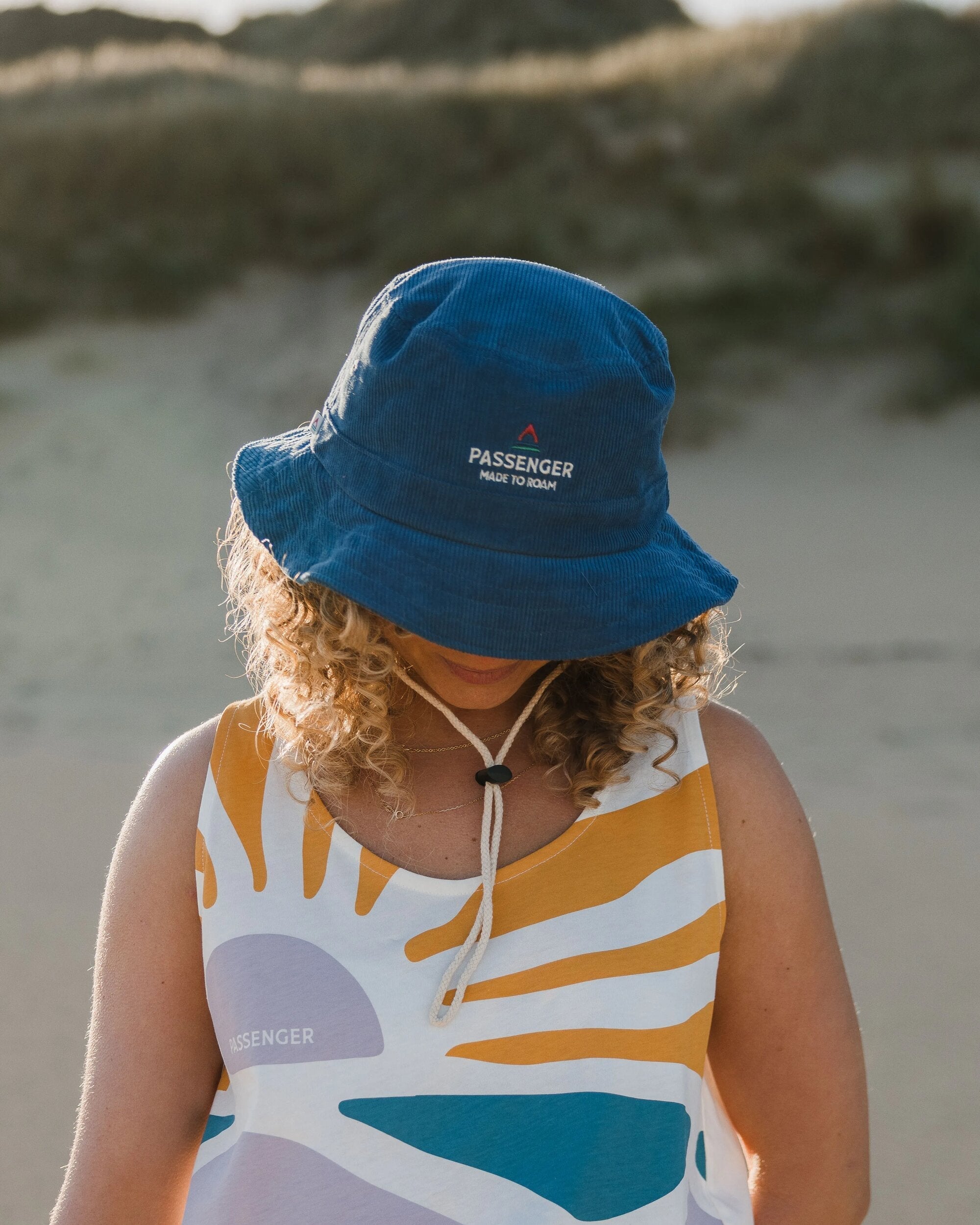 Forest Recycled Cord Bucket Hat - Ash Blue