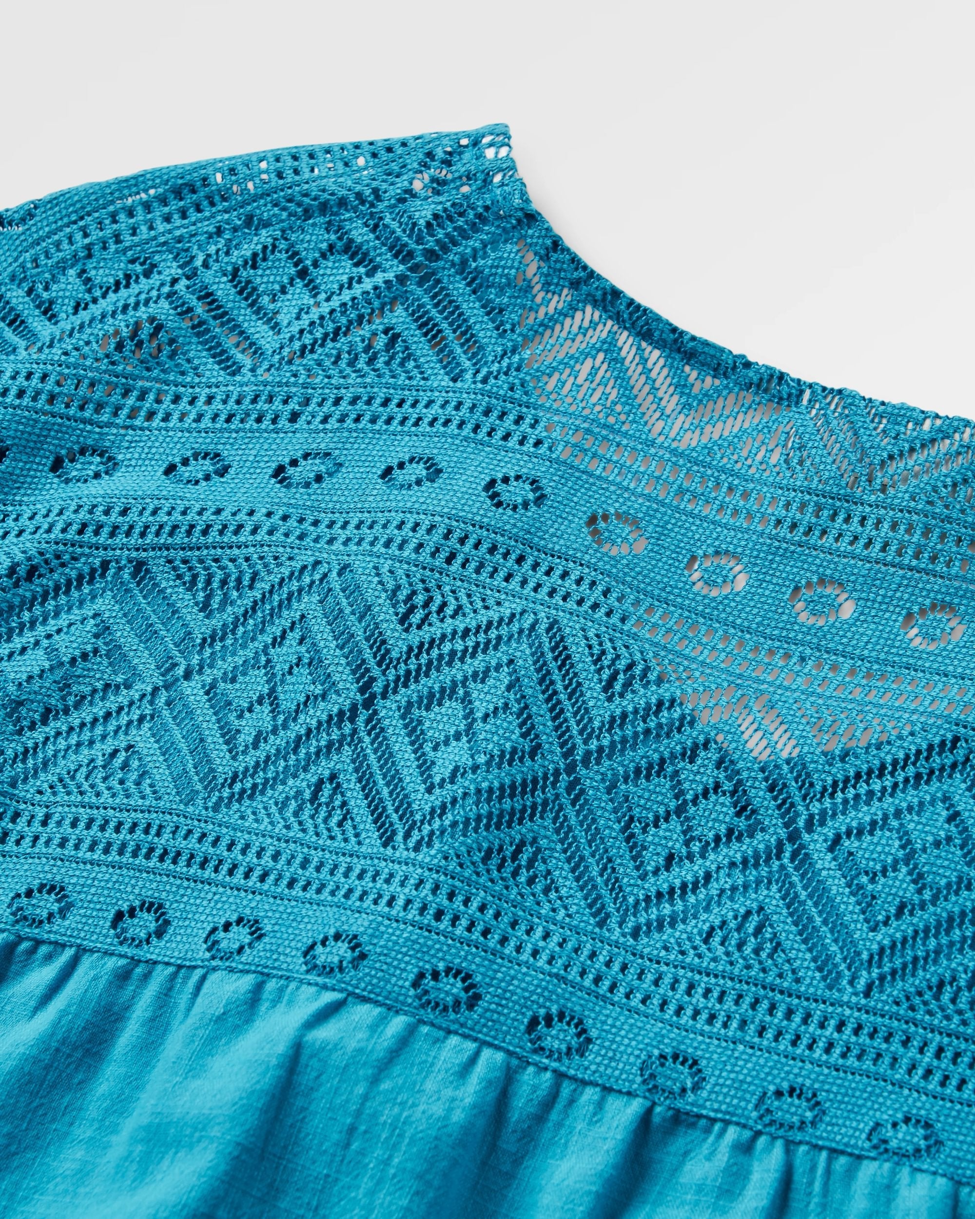 Flurry LS Woven Top - Bluejay
