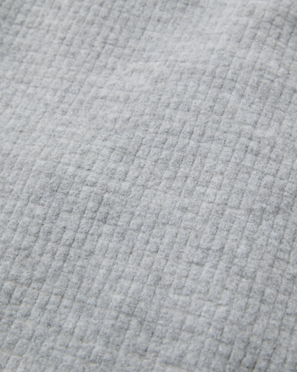 Forestscape Recycled Grid Fleece Crew - Grey Marl