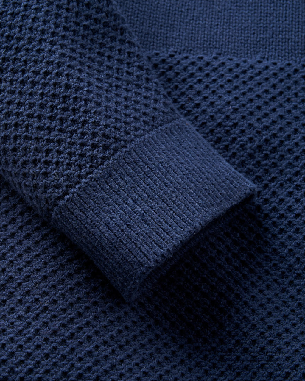 Cove Organic Cotton Knitted Jumper - Rich Navy