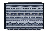 Cabin Recycled Sherpa Blanket - Mountain Geo Grey Blue