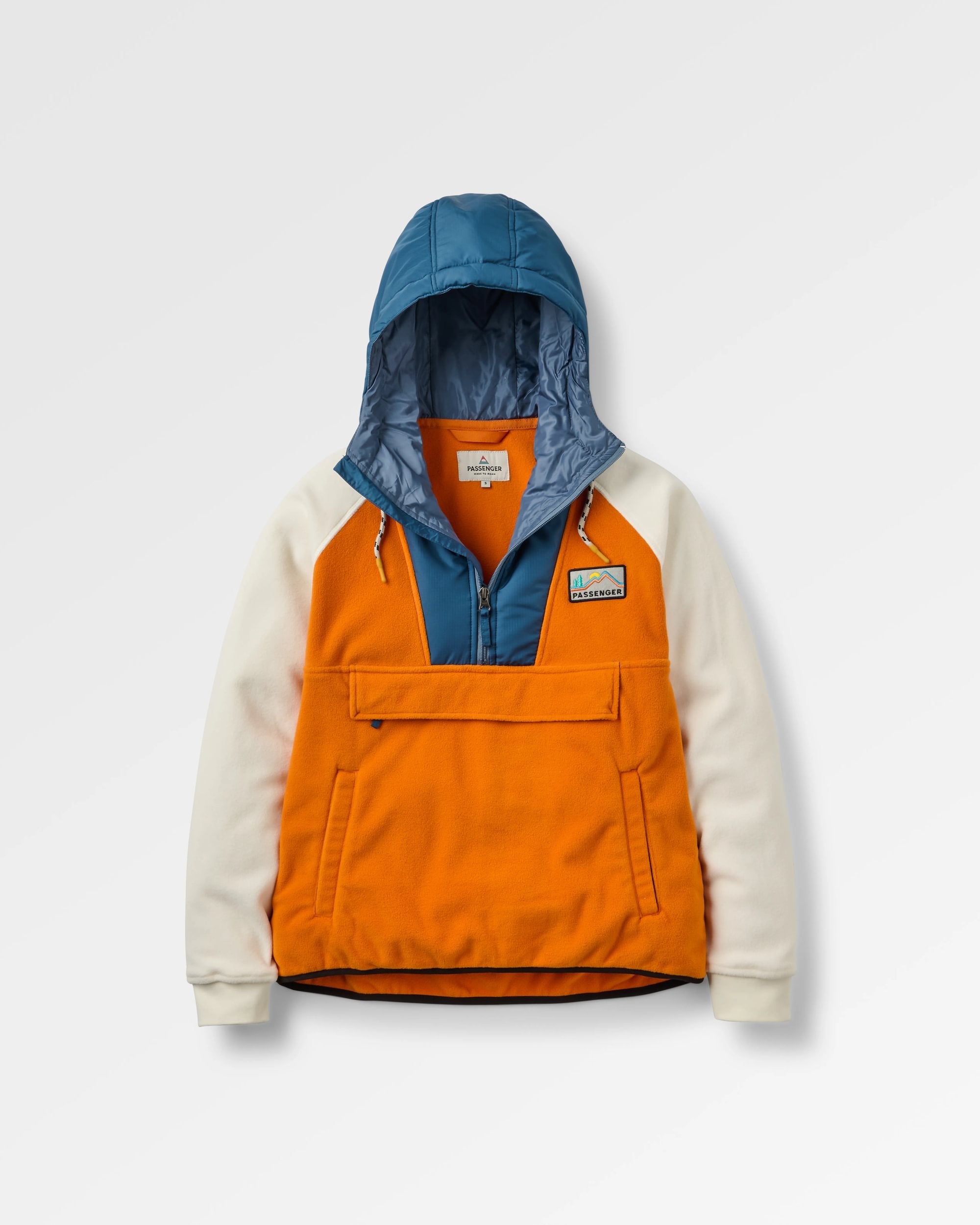Alexander Recycled Polar Hooded Fleece - Sunrise Orange