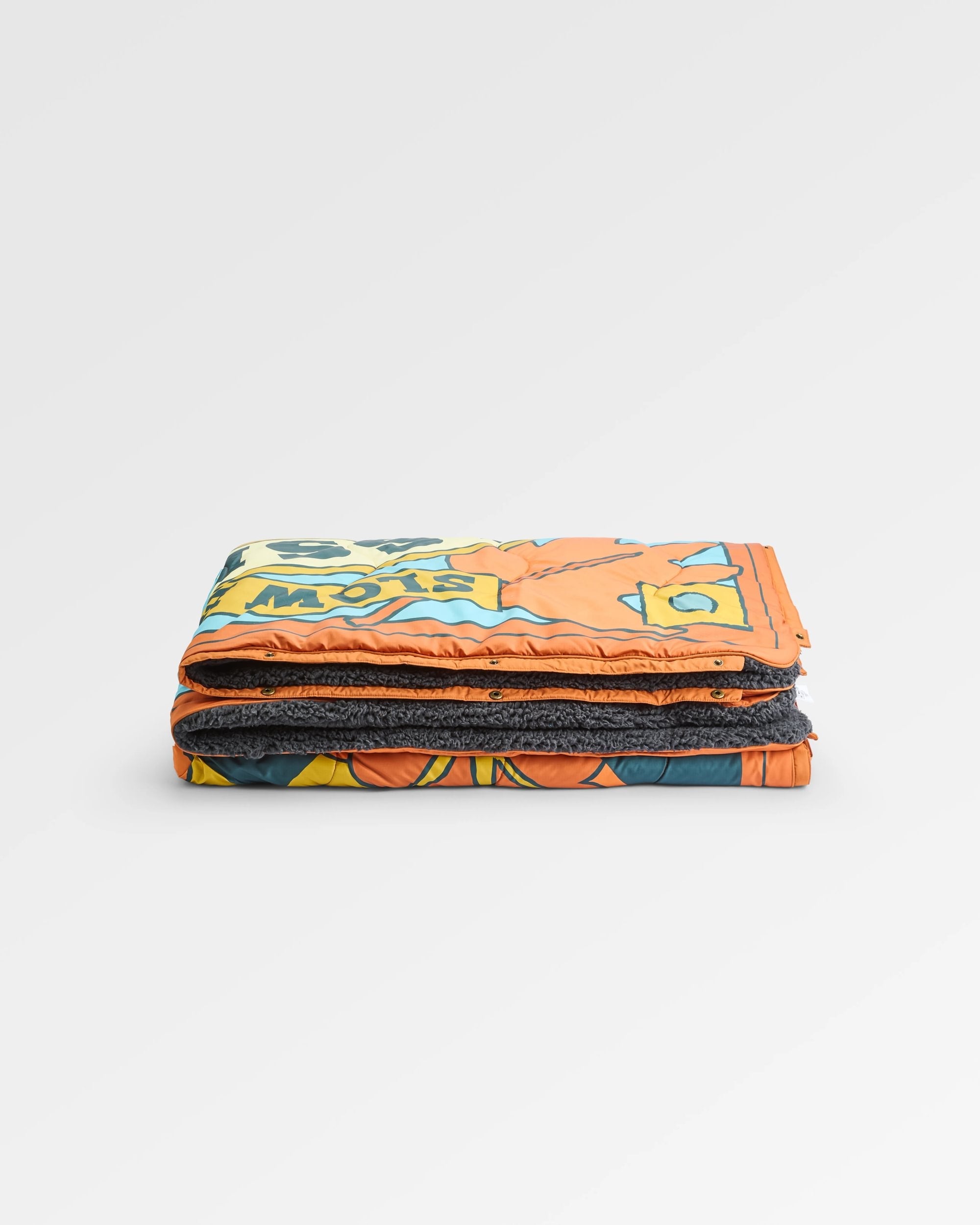 Cabin Recycled Sherpa Blanket - Retro Orange