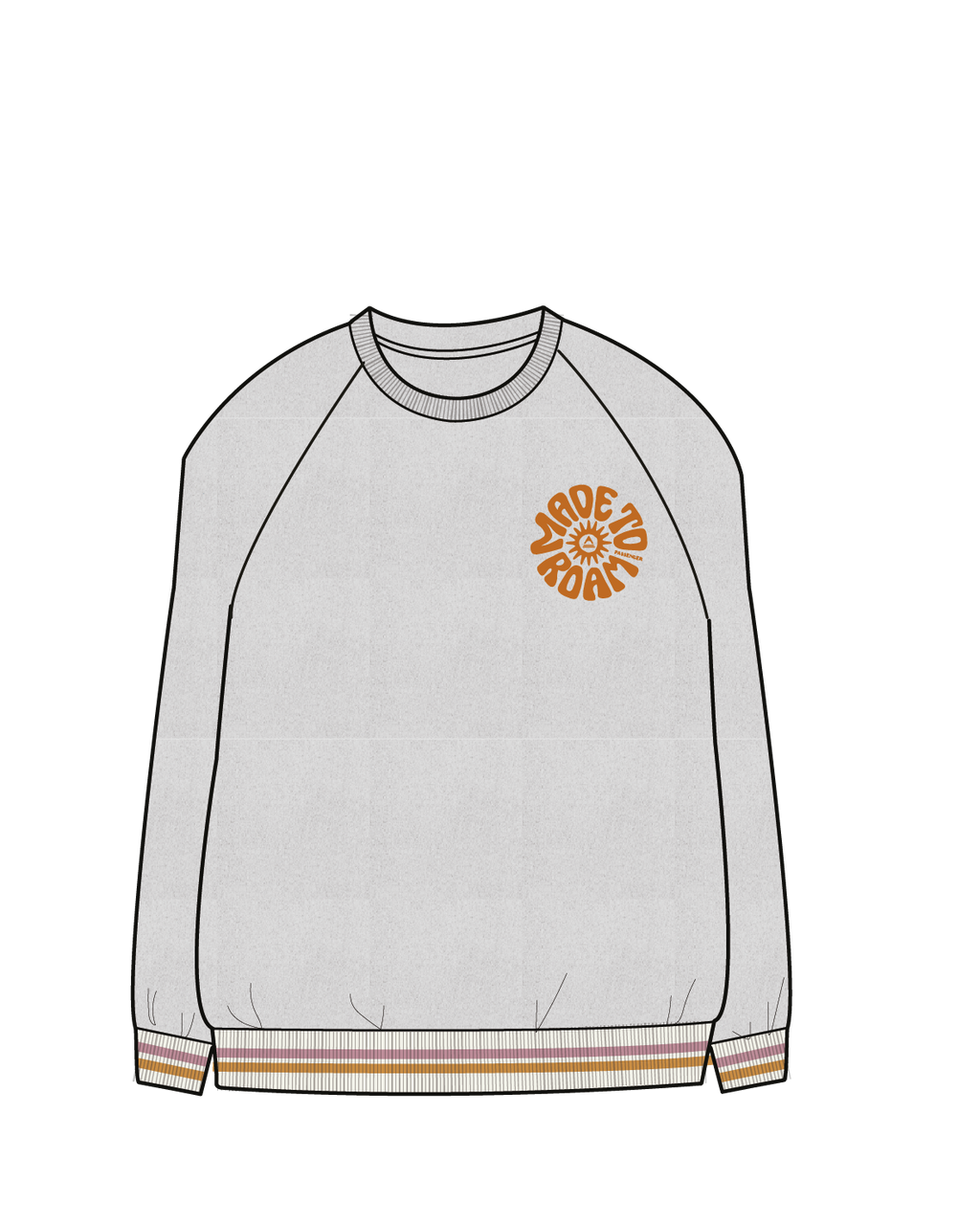 Fade Organic Cotton Sweatshirt - Light Grey Marl