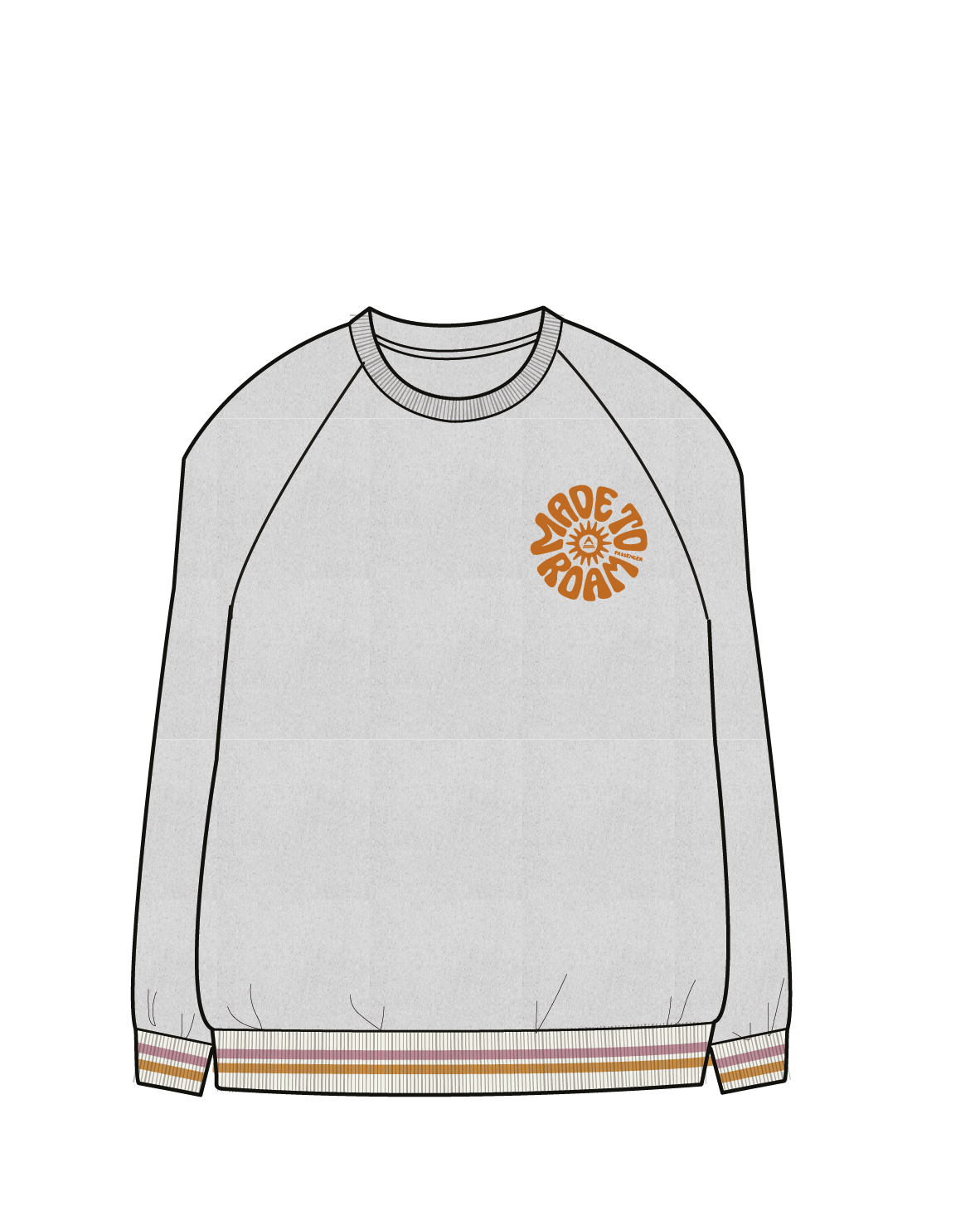 Fade Organic Cotton Sweatshirt - Light Grey Marl