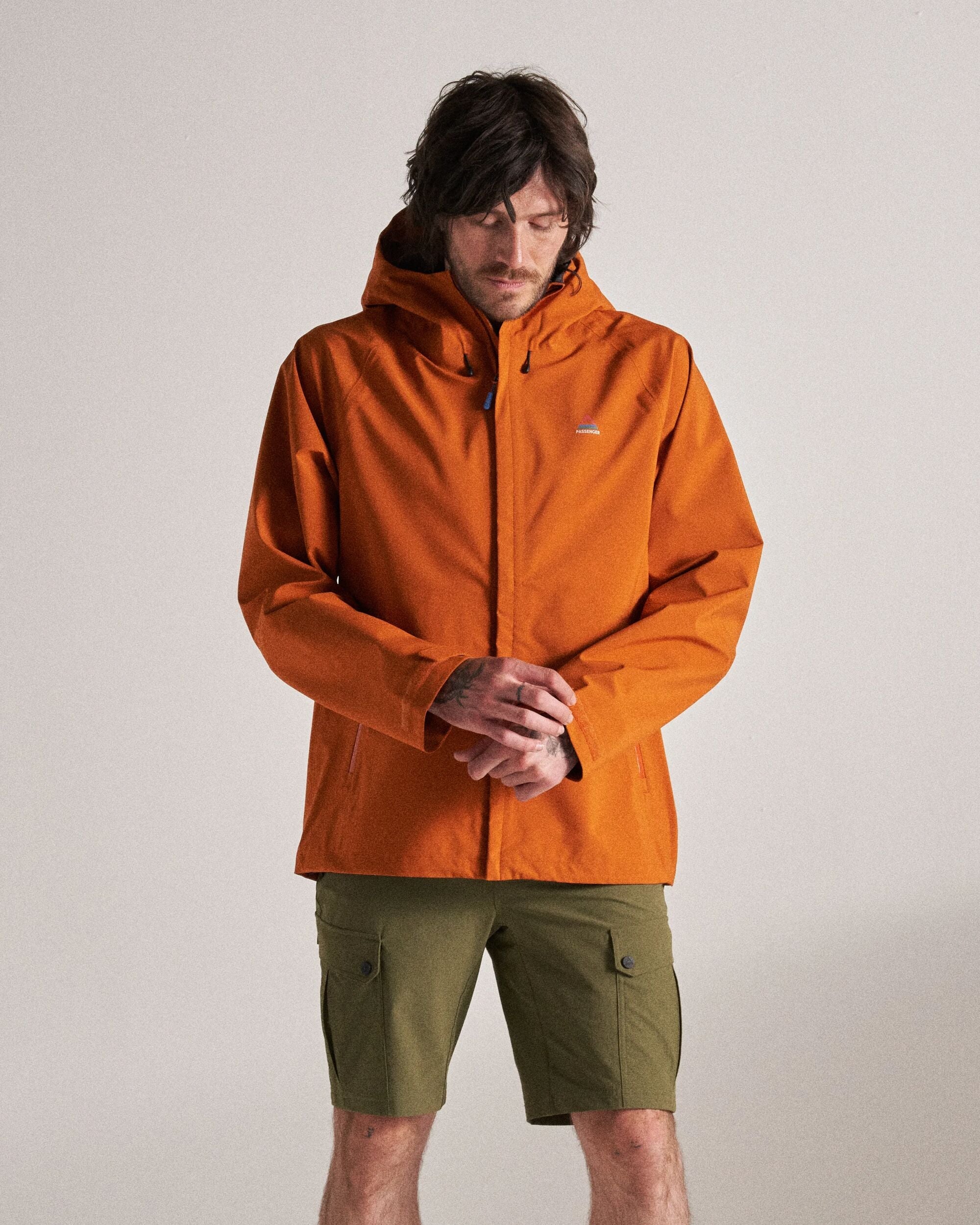 Five Season Recycled Waterproof Jacket - Sunset Orange