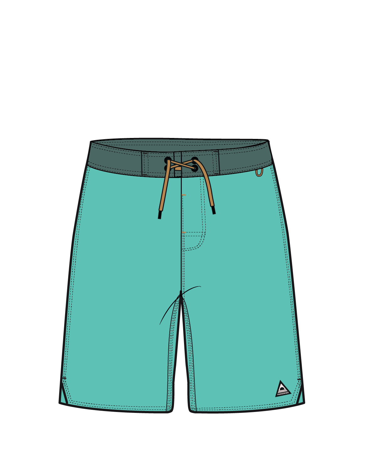 Cruiser NetPlus® Recycled 21" Boardshort - Aqua