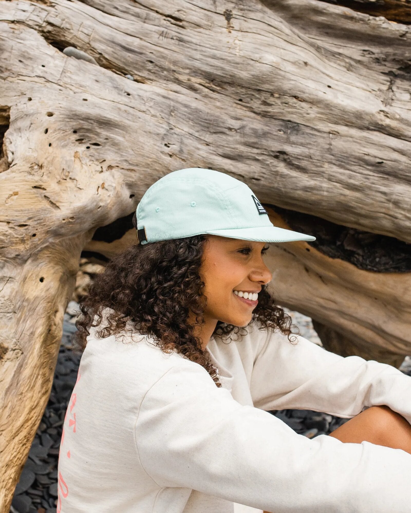 Fixie Recycled Cord 5 Panel Cap - Surf Spray
