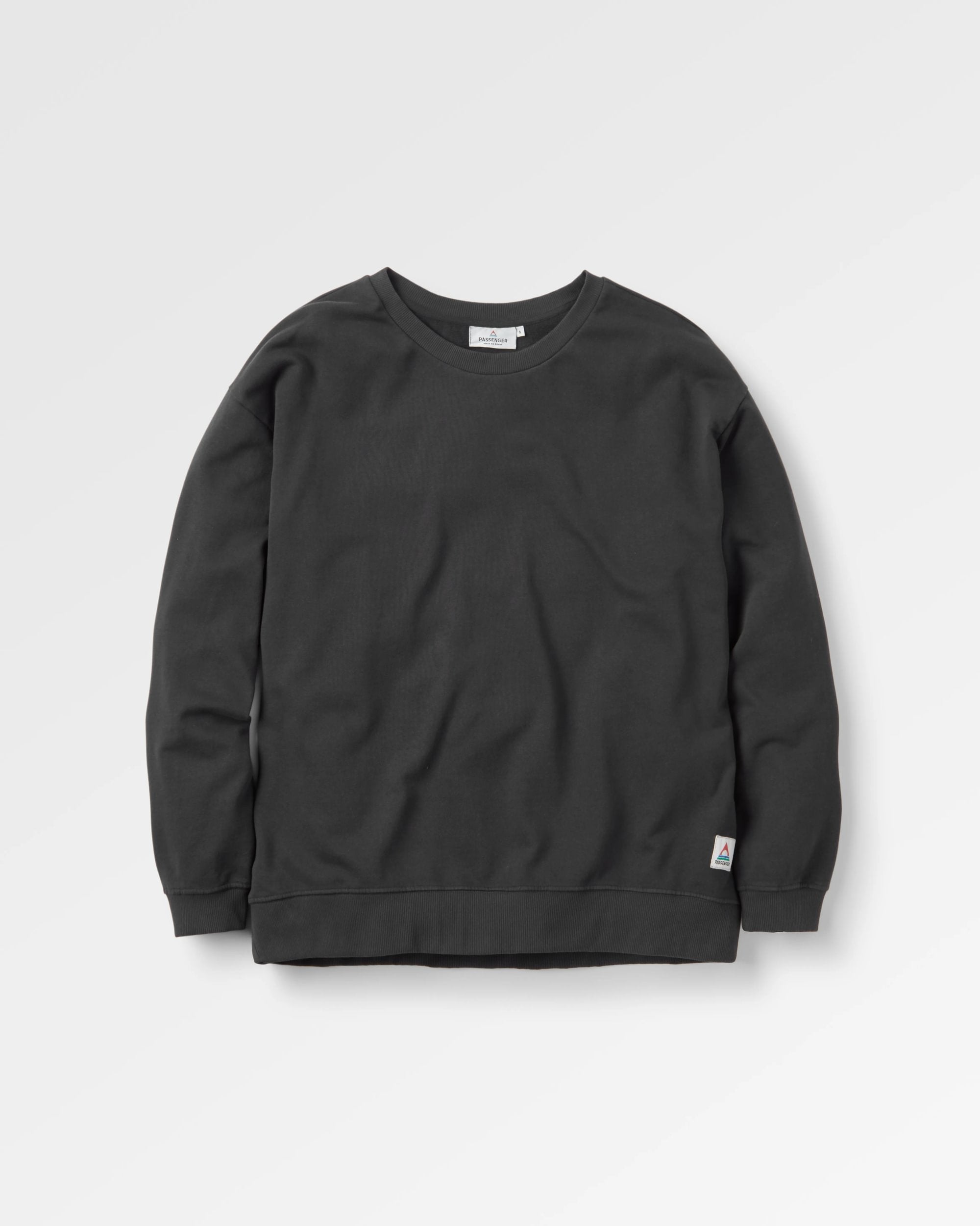 Heritage Recycled Cotton Sweatshirt - Black