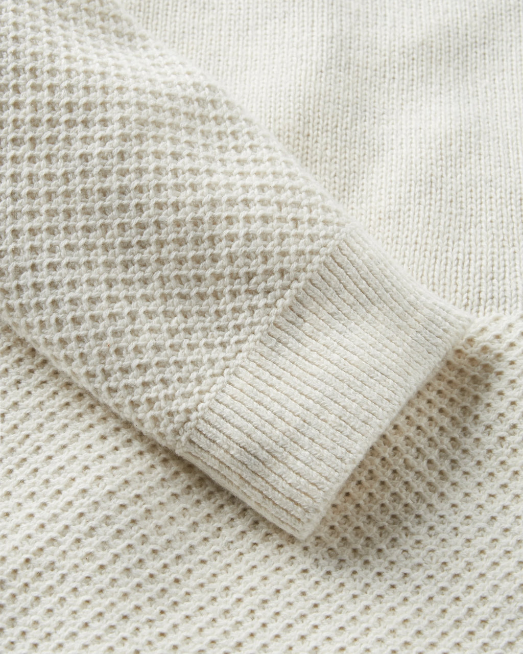 Cove Organic Cotton Knitted Jumper - Off White