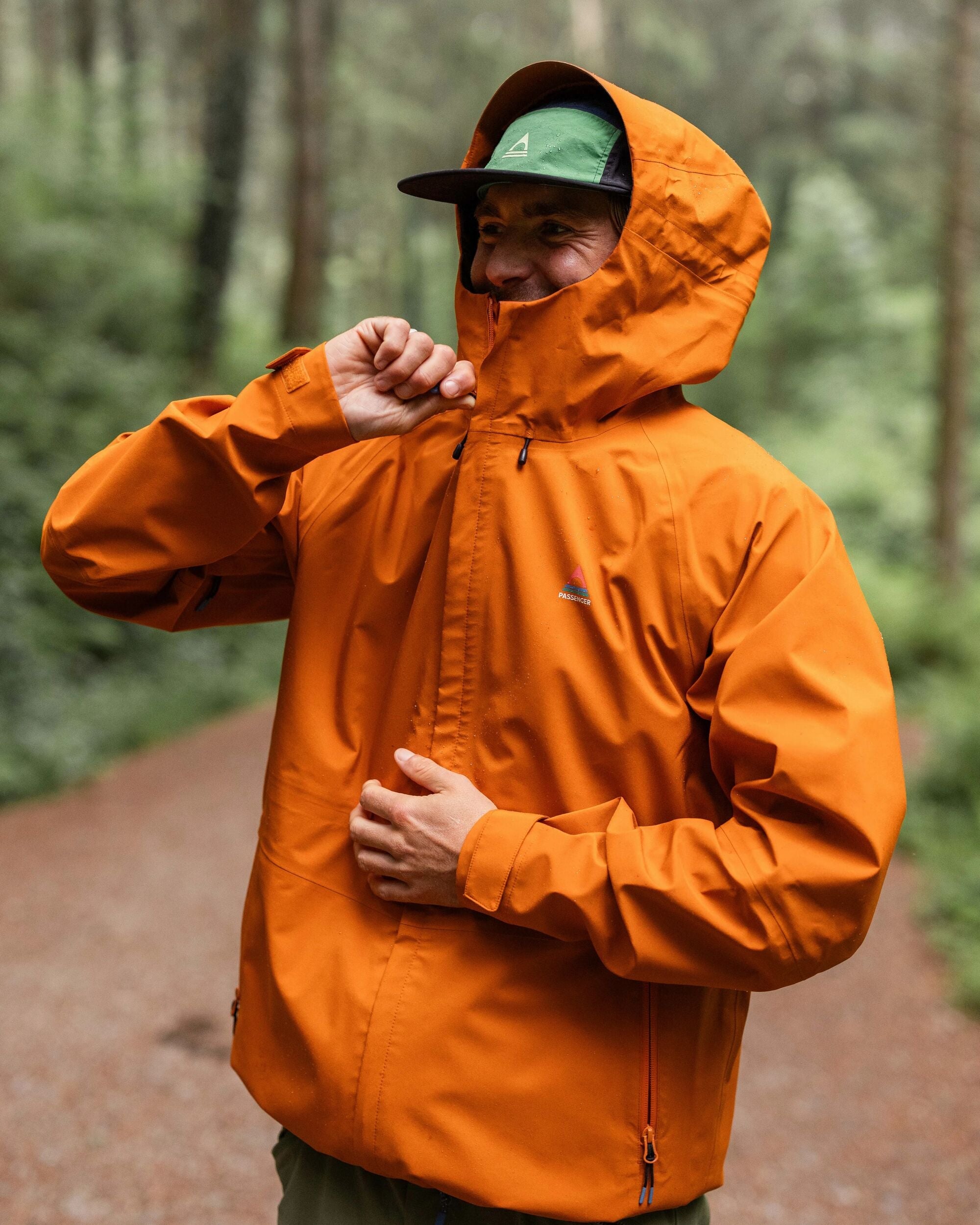 Five Season Recycled Waterproof Jacket - Sunset Orange