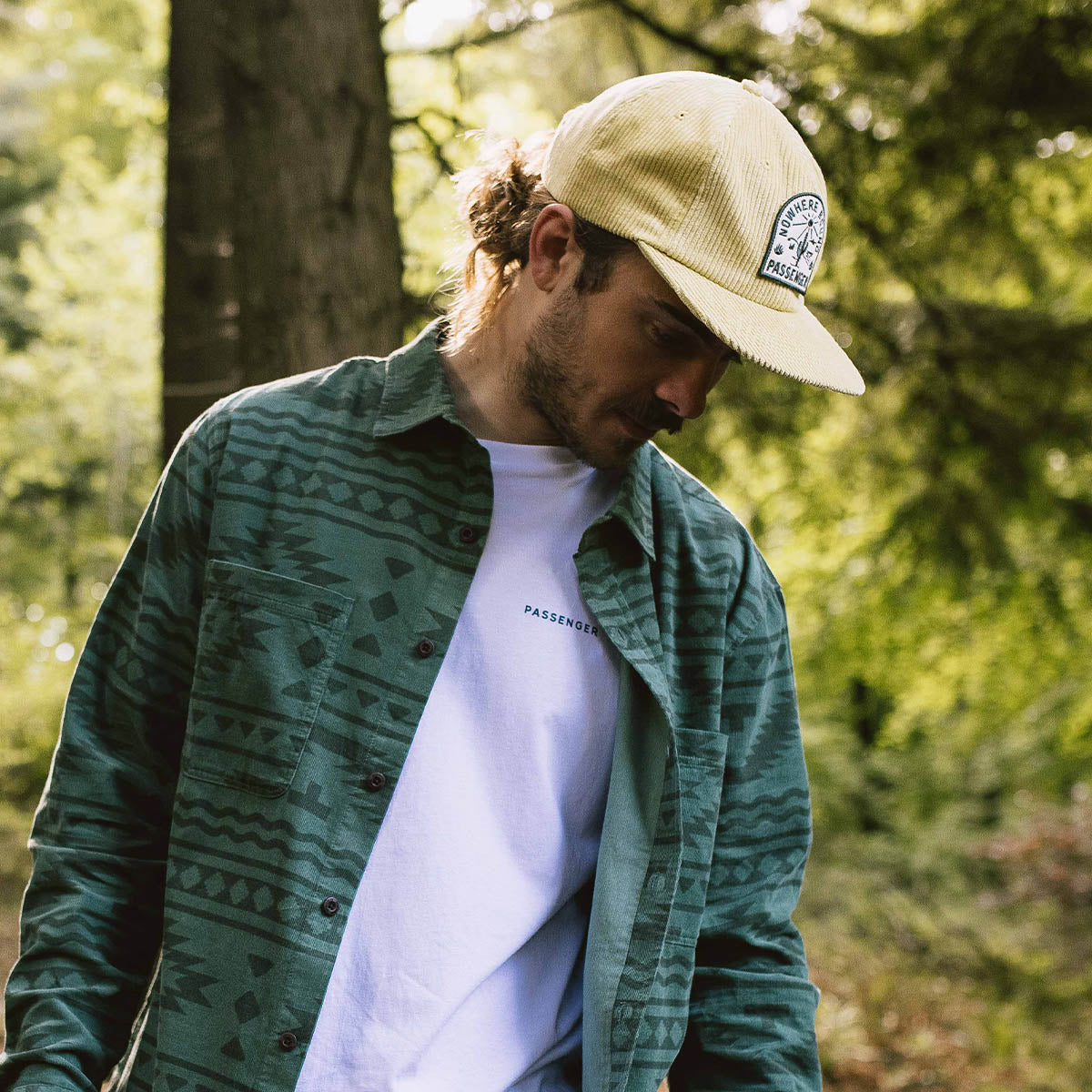 Hazy Recycled Cotton Snapback Cap - Ochre Yellow