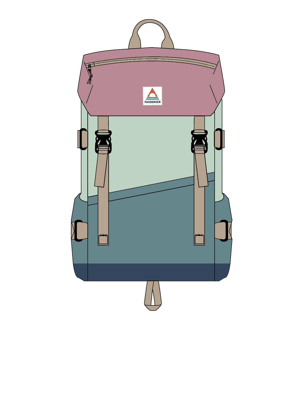 Boondocker Recycled 18L Backpack - Pink Haze Multi