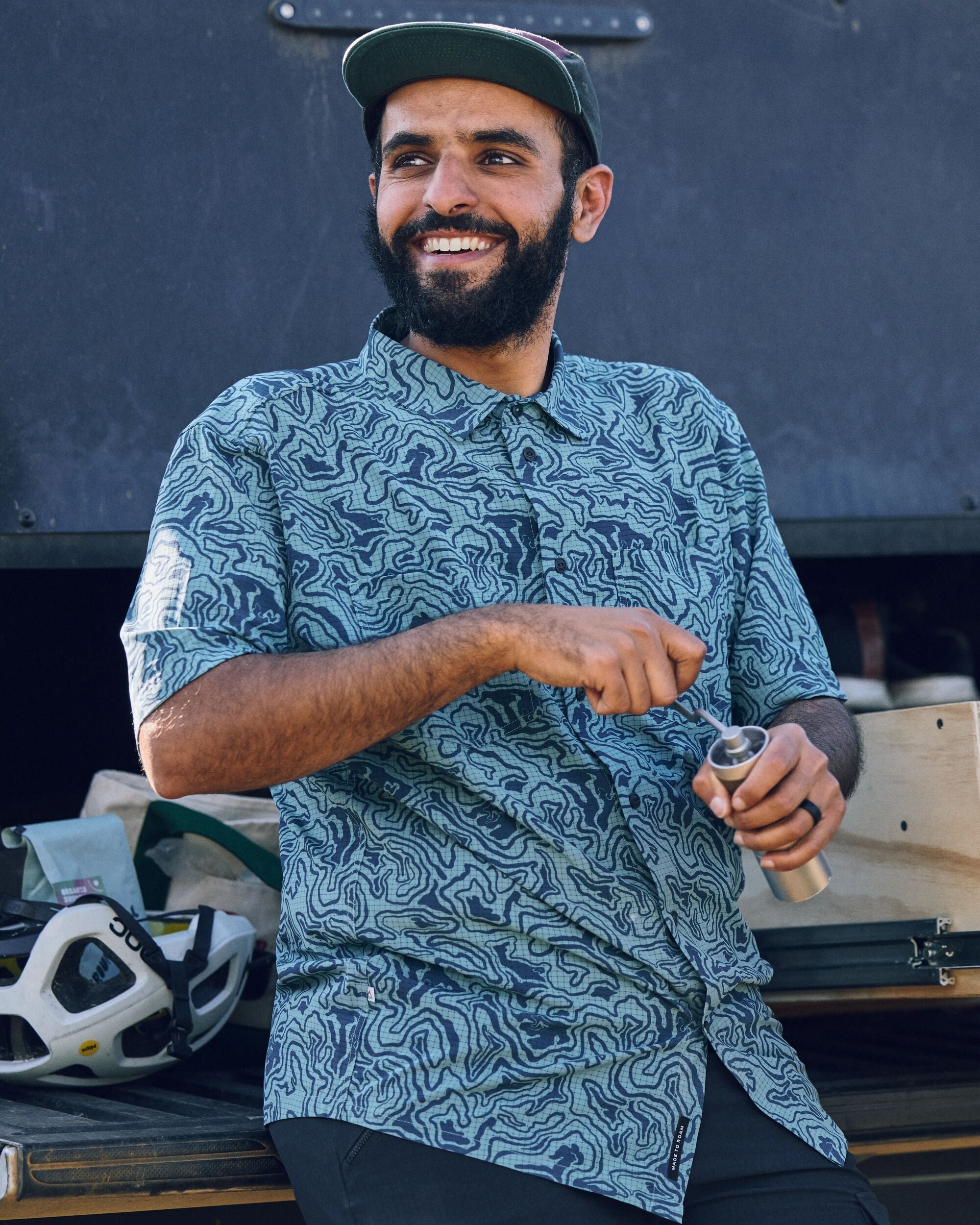 365 Recycled Active Shirt - Strata Swirl Arctic