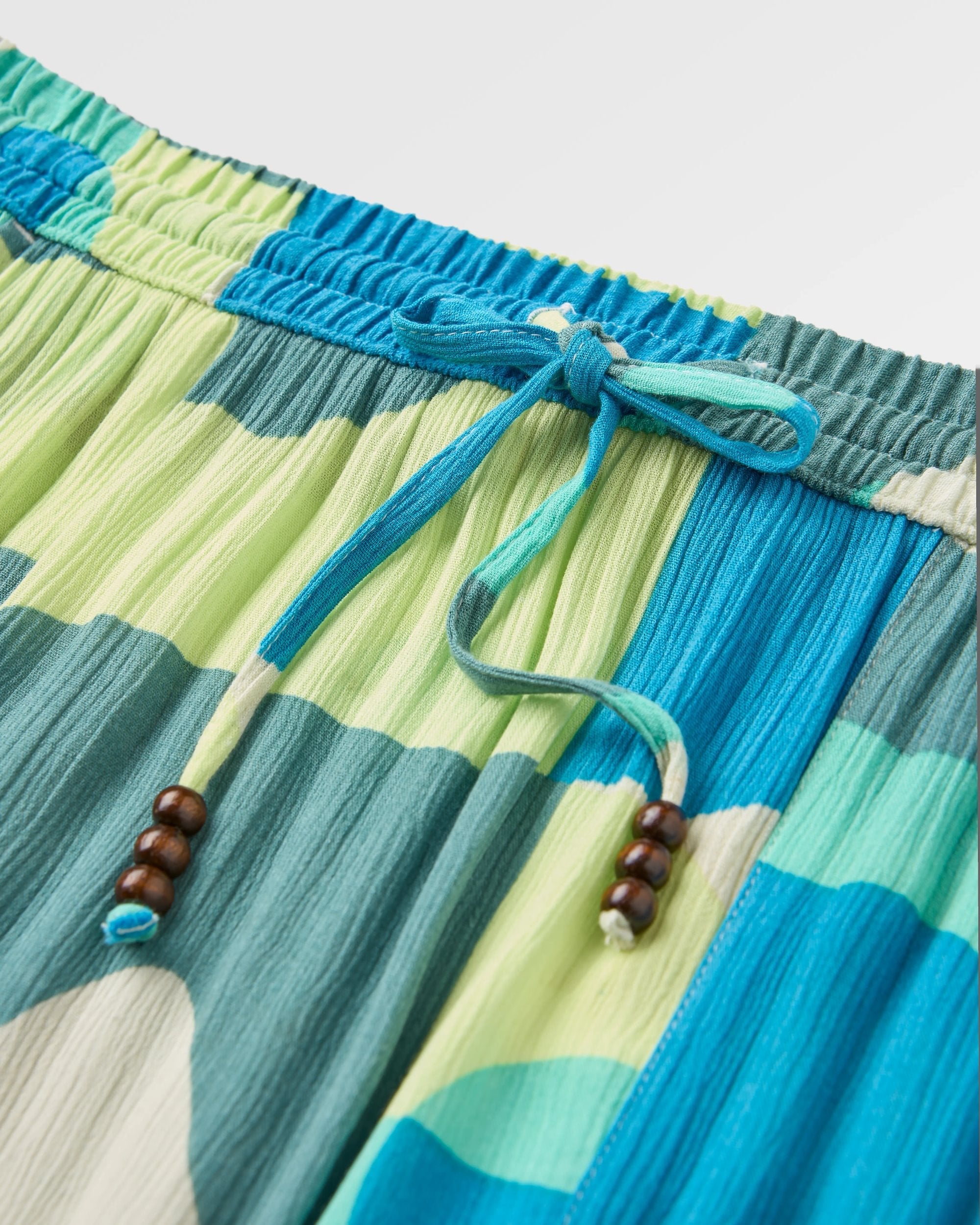 Dew EcoVero Woven Skirt - Vista Patchwork Aqua