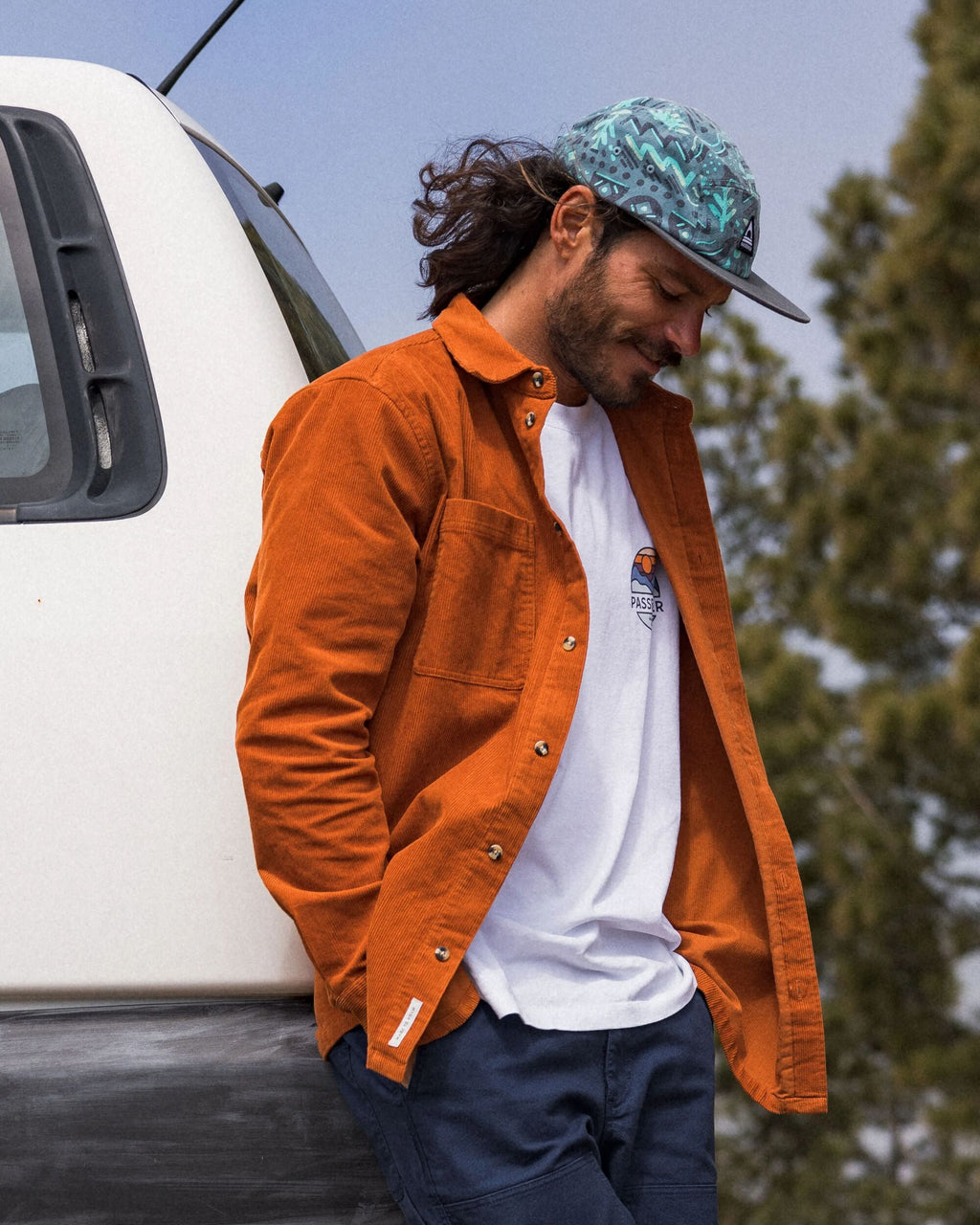 Backcountry Corduroy Shirt - Sunset Orange