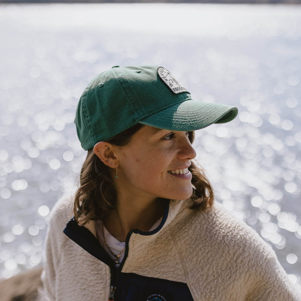 Hazy Recycled Cotton Snapback Cap - Dark Ivy