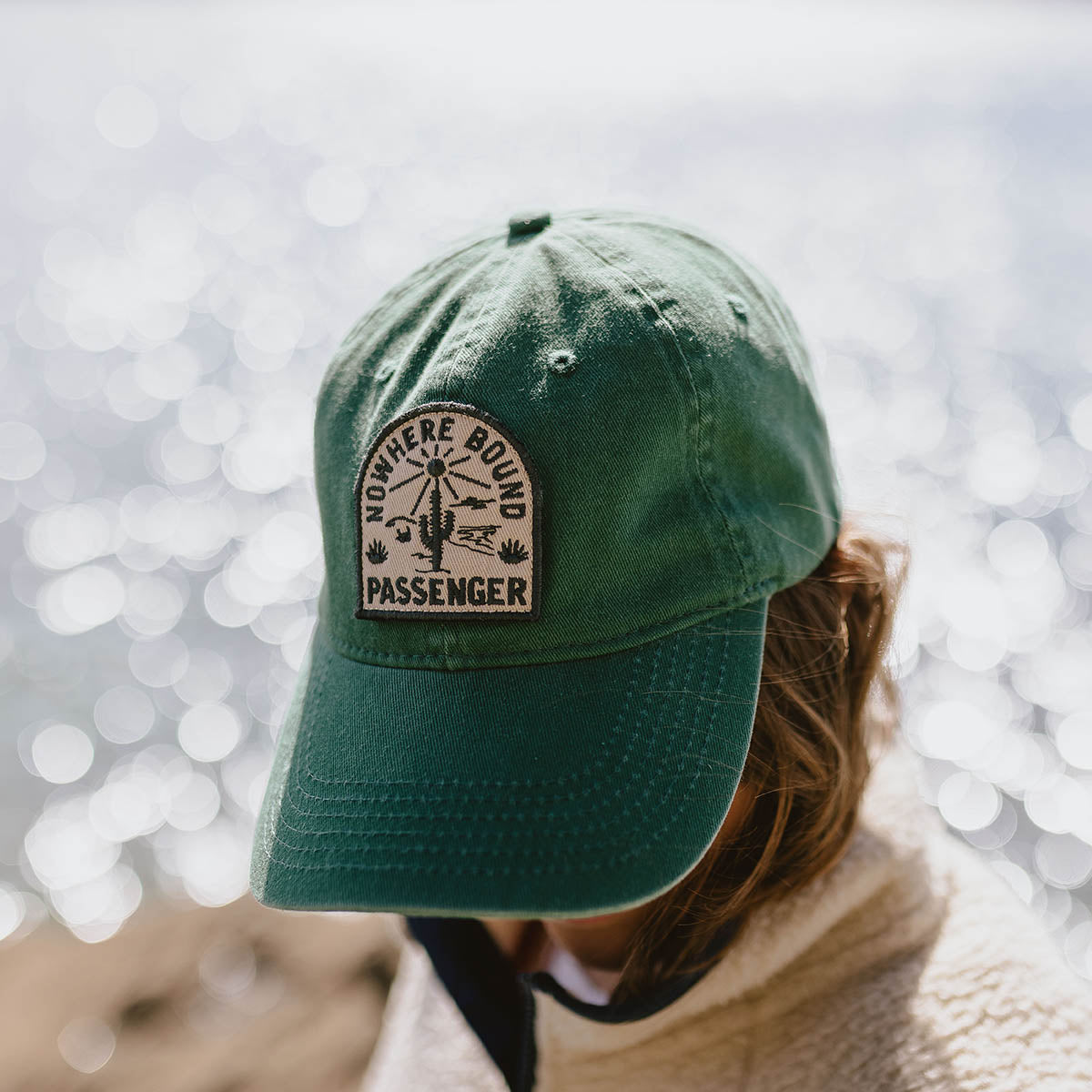 Hazy Recycled Cotton Snapback Cap - Dark Ivy