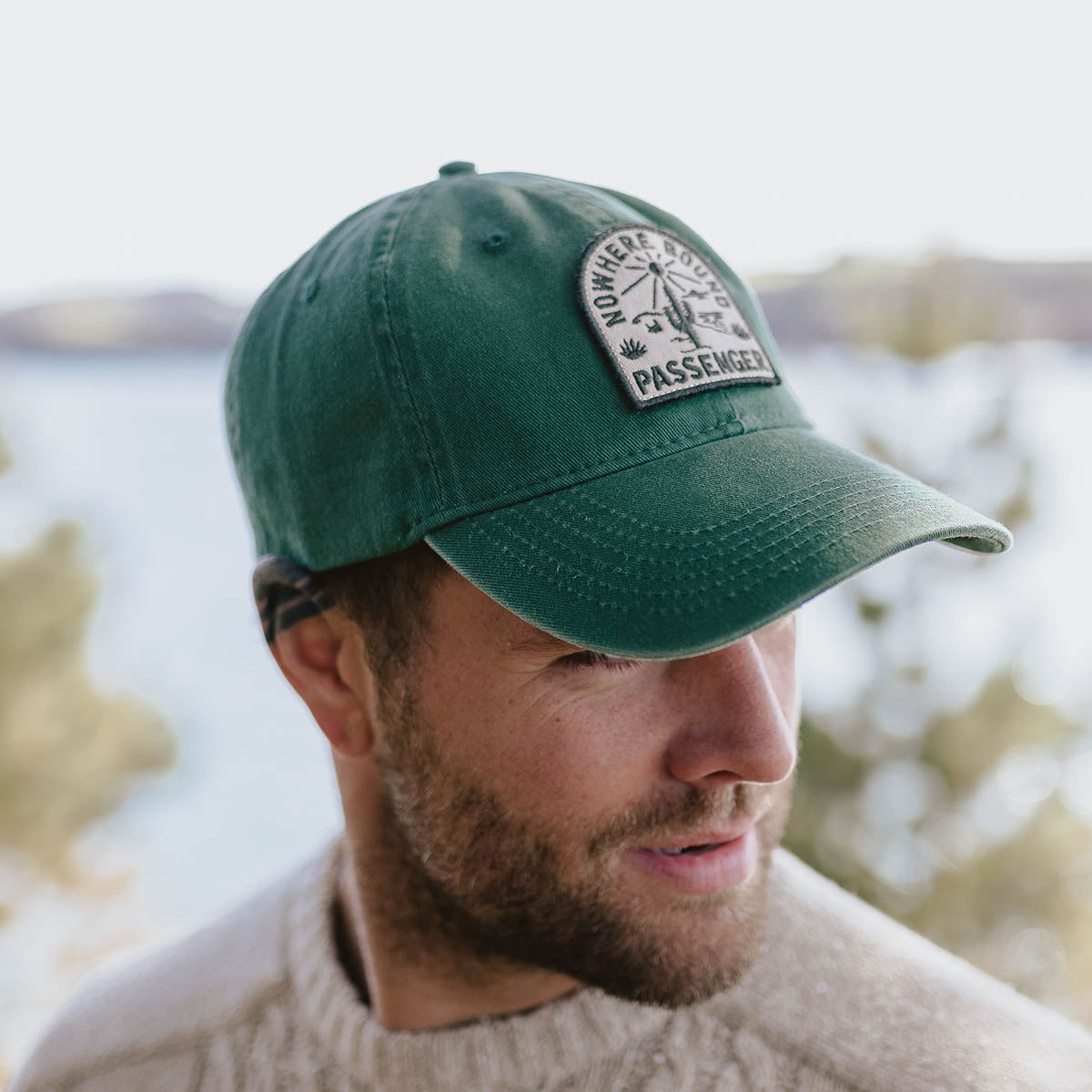 Hazy Recycled Cotton Snapback Cap - Dark Ivy