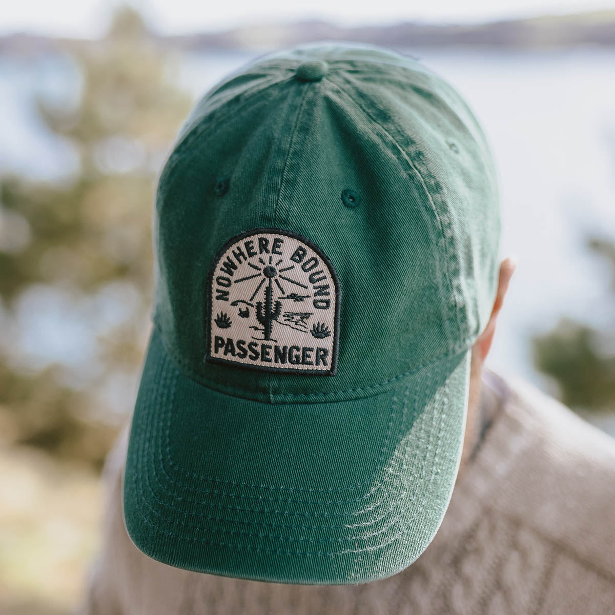 Hazy Recycled Cotton Snapback Cap - Dark Ivy