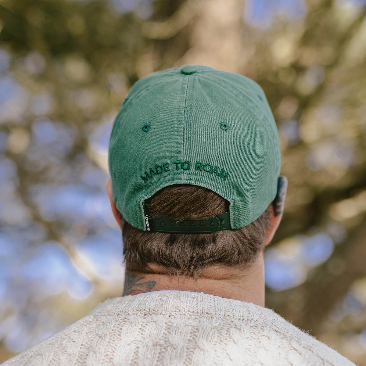 Hazy Recycled Cotton Snapback Cap - Dark Ivy