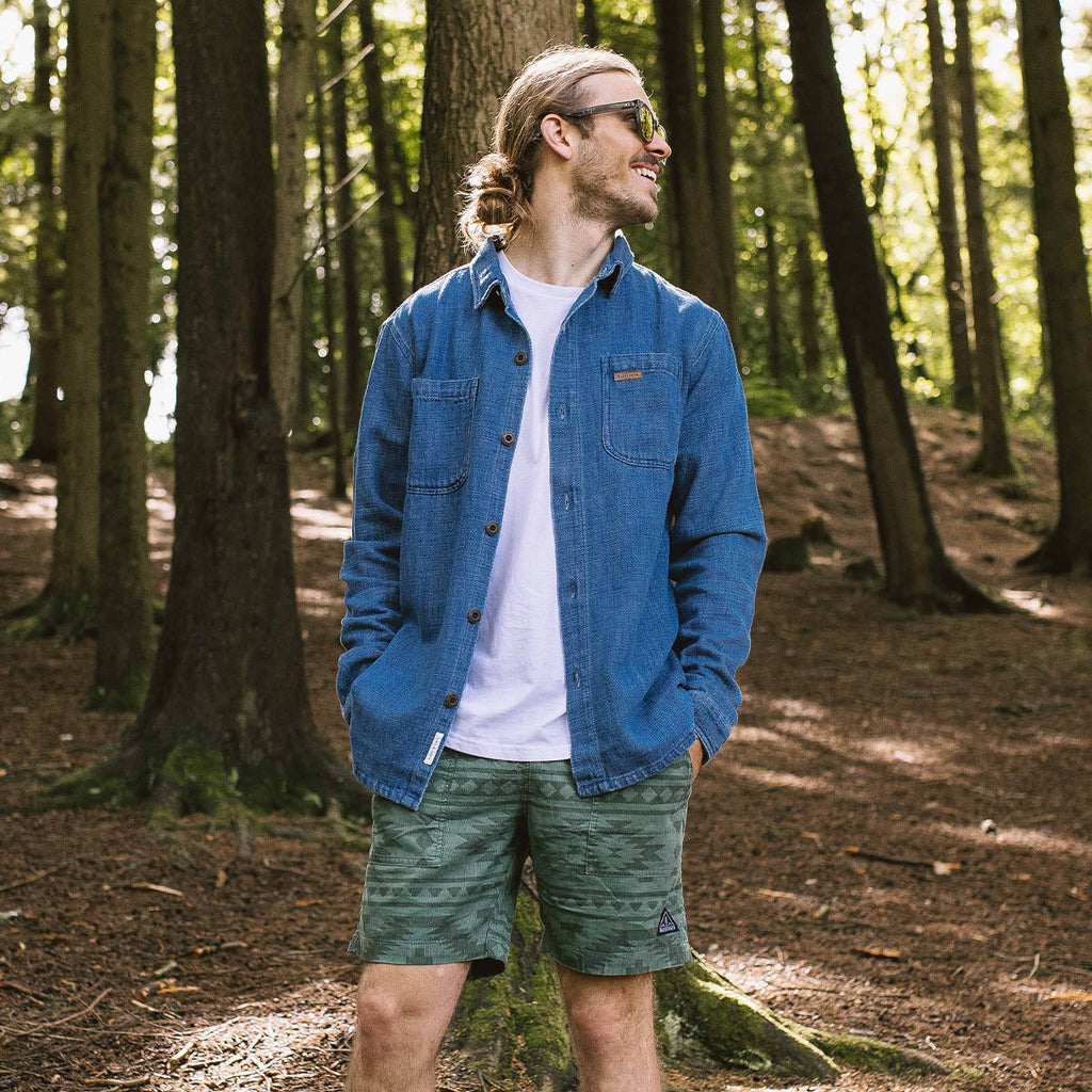 Backcountry Organic Cotton Denim LS Shirt - Washed Denim