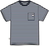 Zen Recycled Cotton Relaxed Fit T-Shirt - Dark Denim/ Birch Stripe