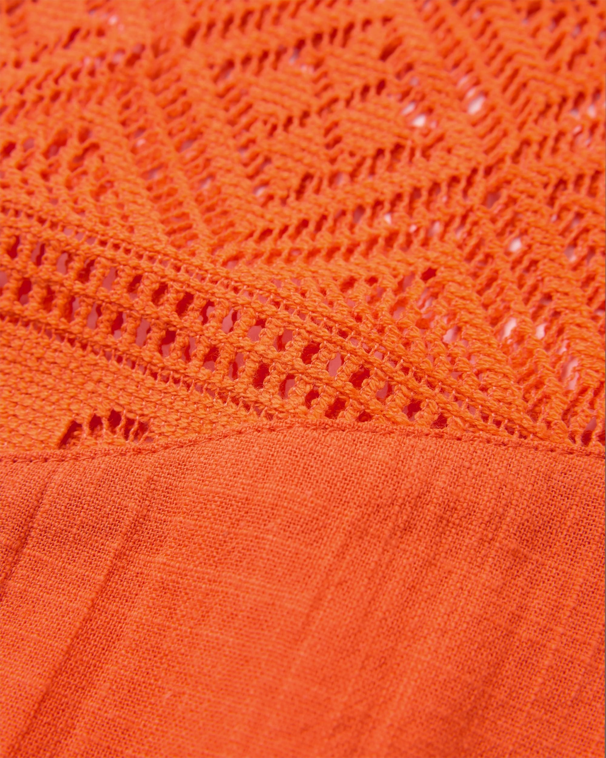Flurry Woven Top - Ember Orange