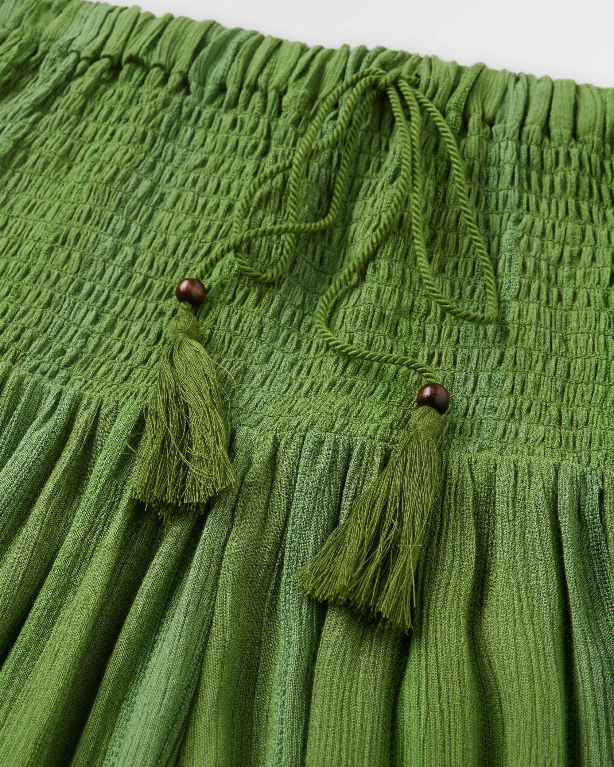 Daylily Loose Trouser - Stem Green Stripe