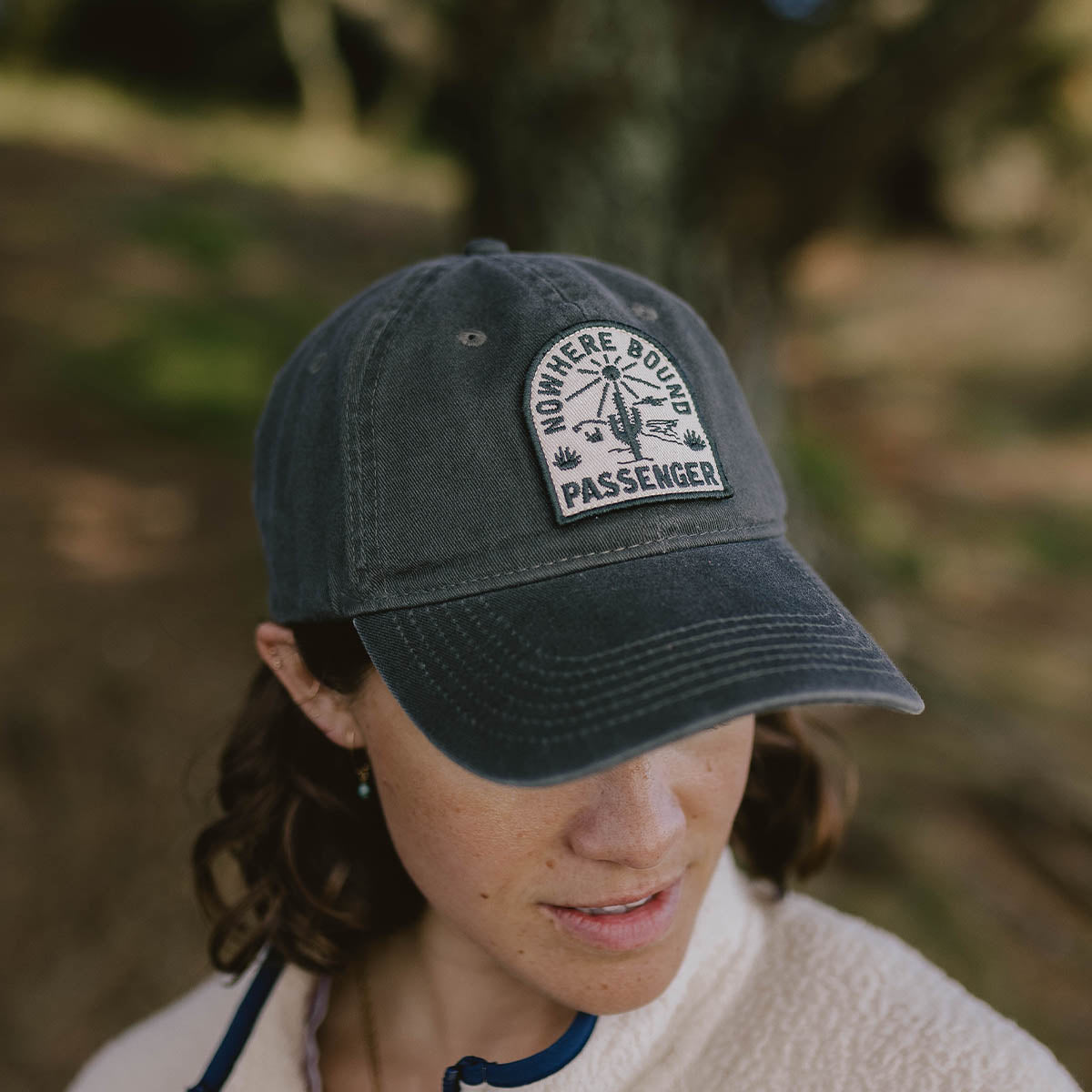 Hazy Recycled Cotton Snapback Cap - Faded Black