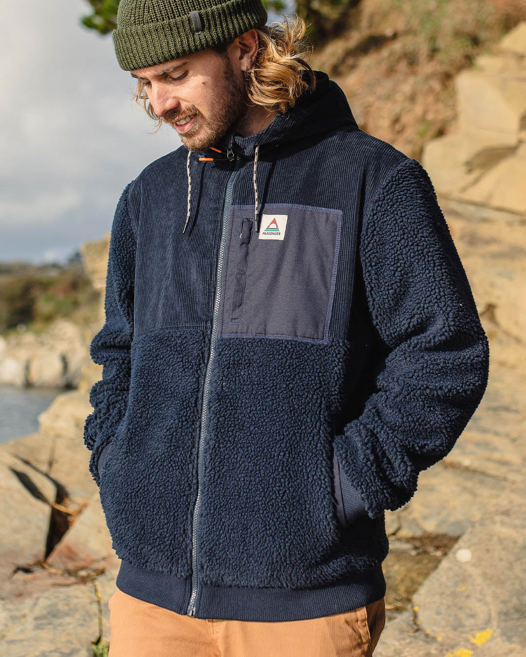 Adventure Recycled Sherpa Fleece - Deep Navy