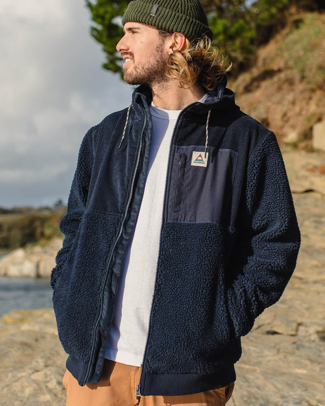 Adventure Recycled Sherpa Fleece - Deep Navy