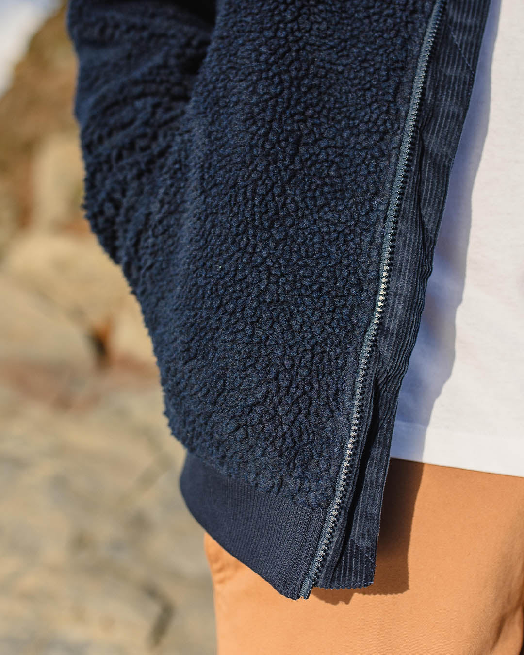 Adventure Recycled Sherpa Fleece - Deep Navy