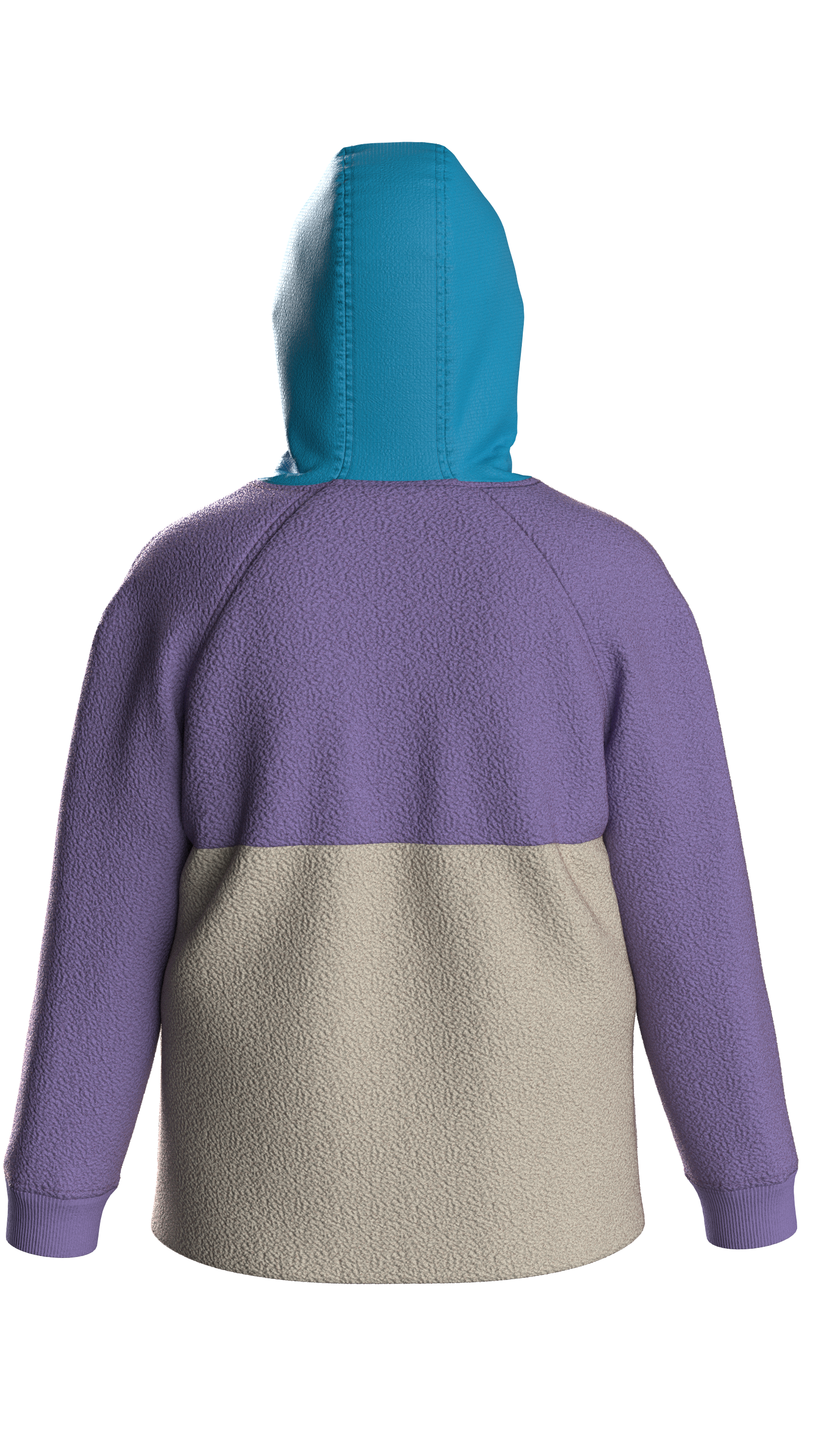 Alexander Recycled Hooded Polar Fleece - Retro Purple/Bluejay