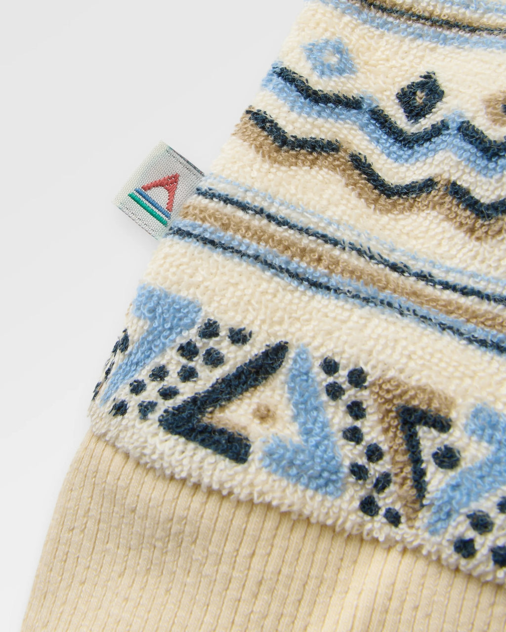 Groovy Towelling Hoodie - Geo Stripe Birch
