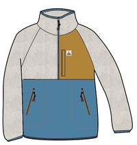 Home Recycled Sherpa Fleece - Atlantic Blue
