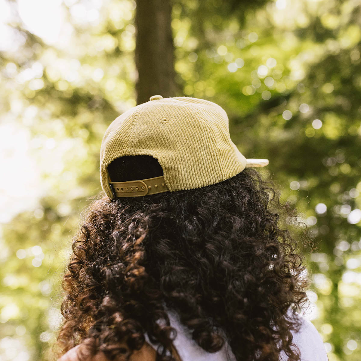 Hazy Recycled Cotton Snapback Cap - Ochre Yellow